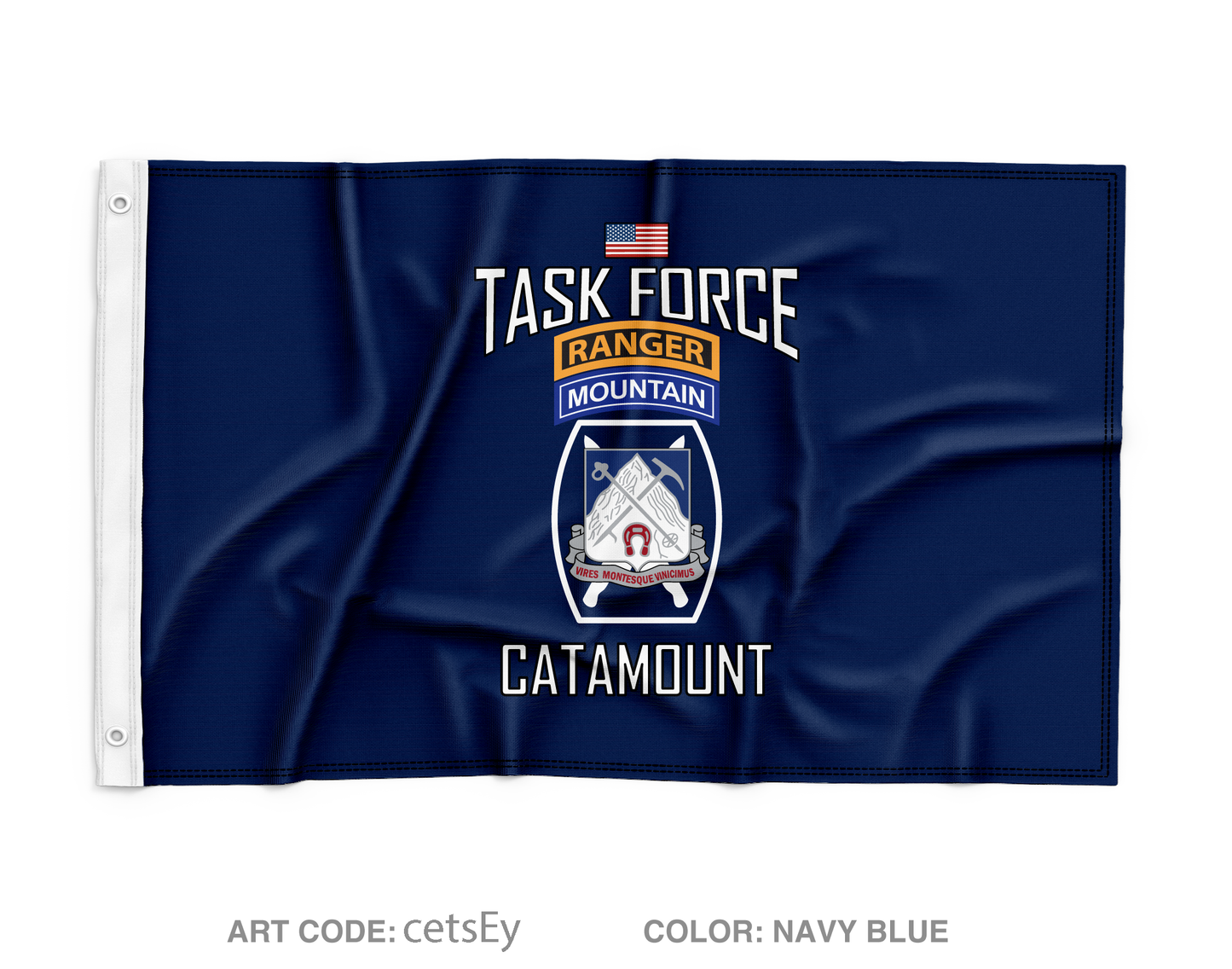 2-87 IN BN Wall Flag - cetsEy