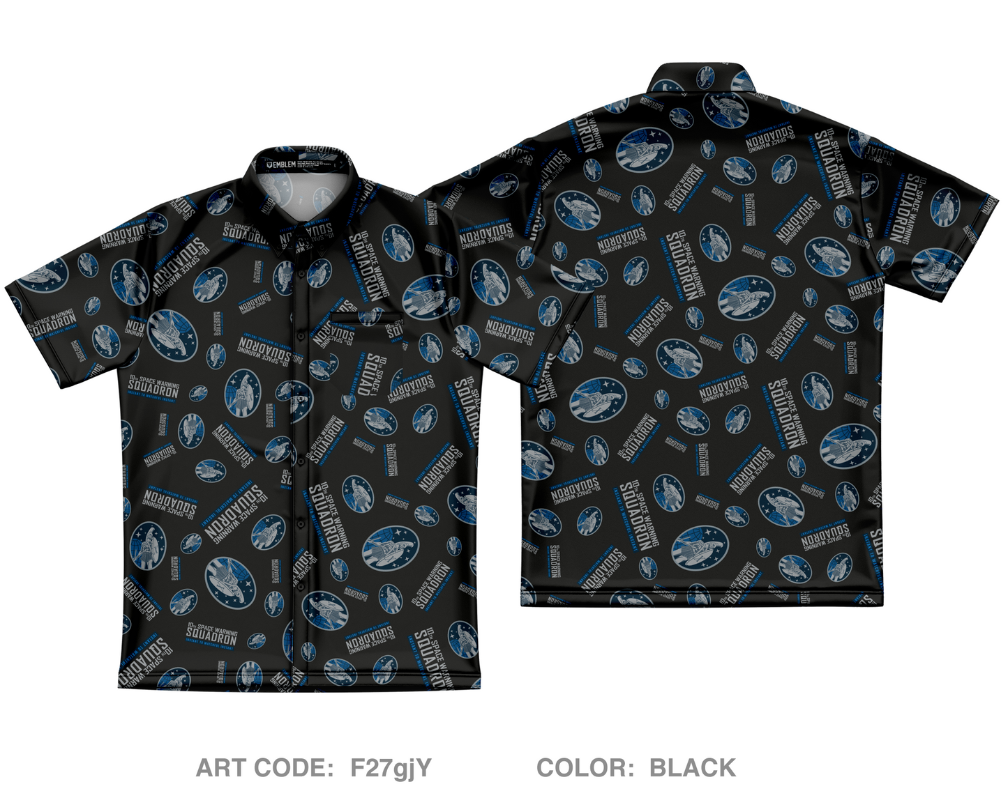 10th Space Warning Squadron Fundraising Collection Core Men's SS Performance Party Shirt - F27gjY