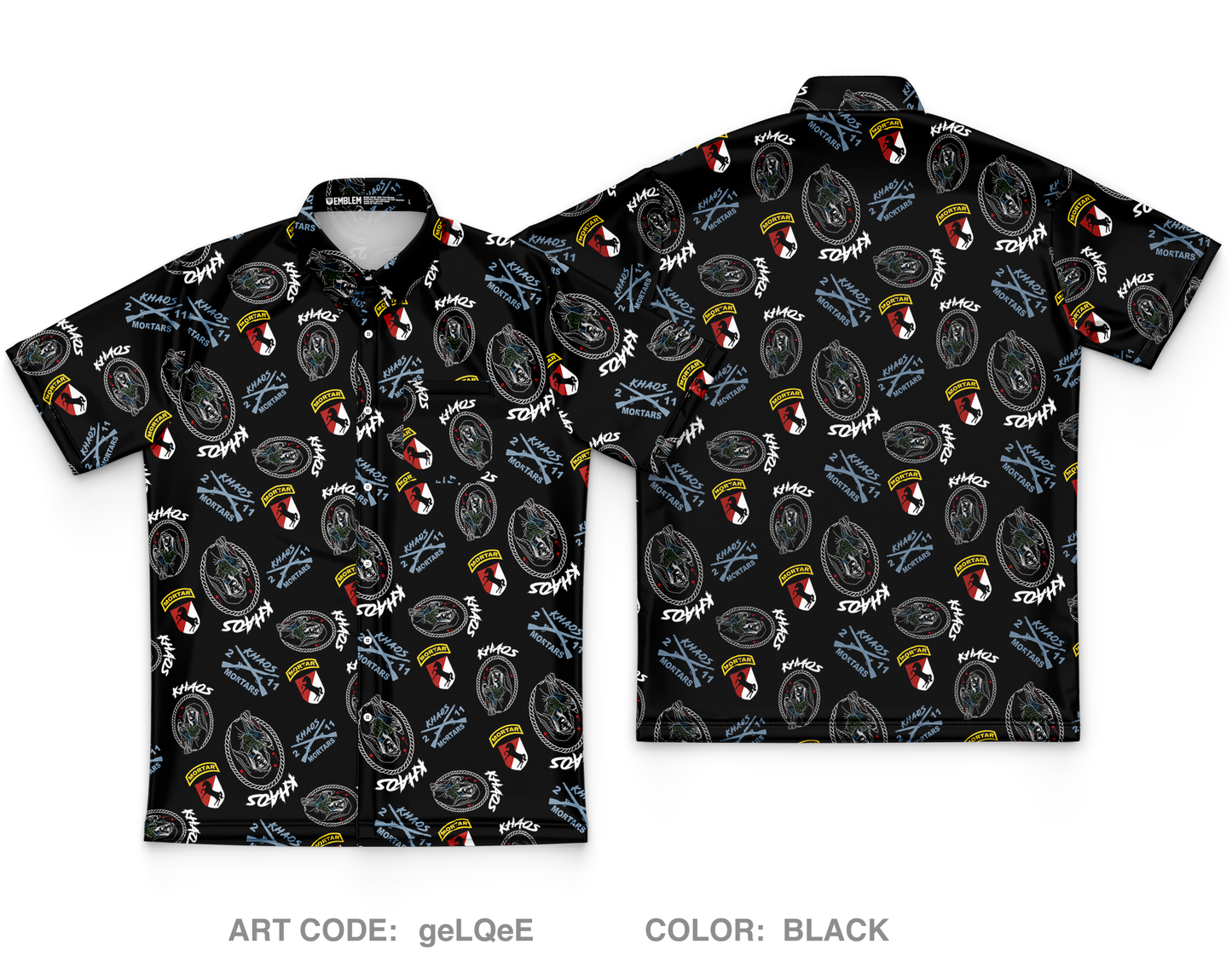 HHT 2|11 MORTARS Core Men's SS Performance Party Shirt - geLQeE