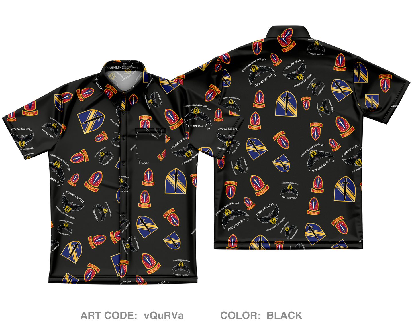 EW Cell, HHC , 1SFAB Core Men's SS Performance Party Shirt - vQuRVa