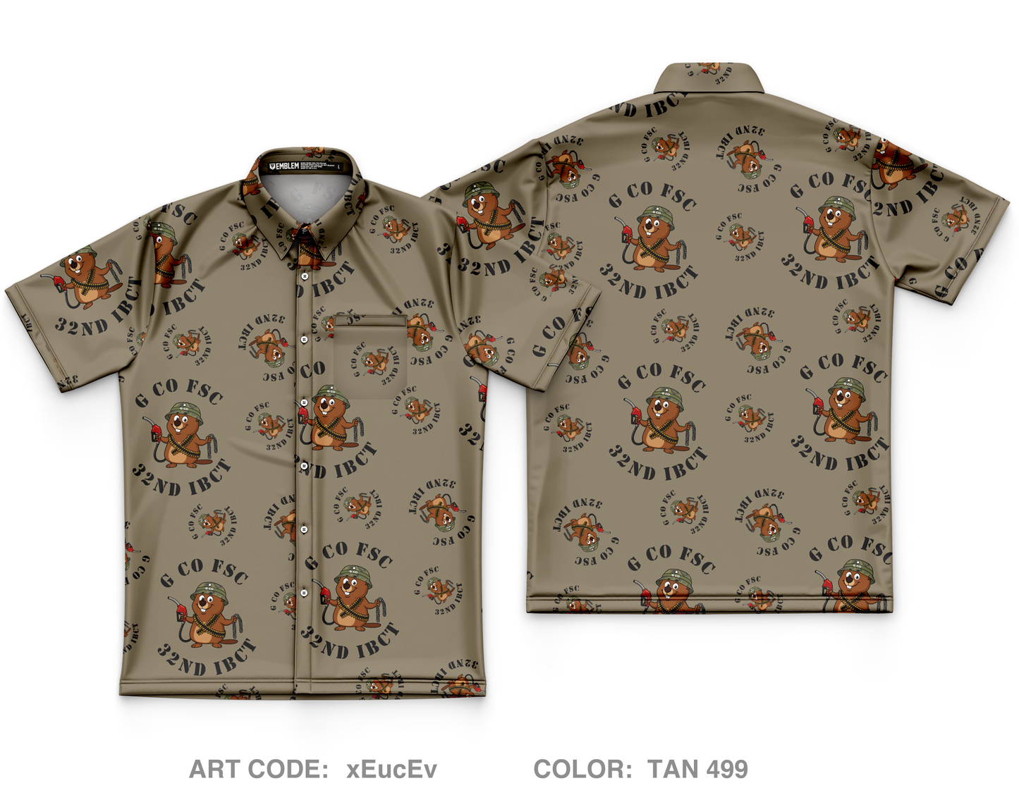 G Co FSC 32nd IBCT Core Men's SS Performance Party Shirt - xEucEv