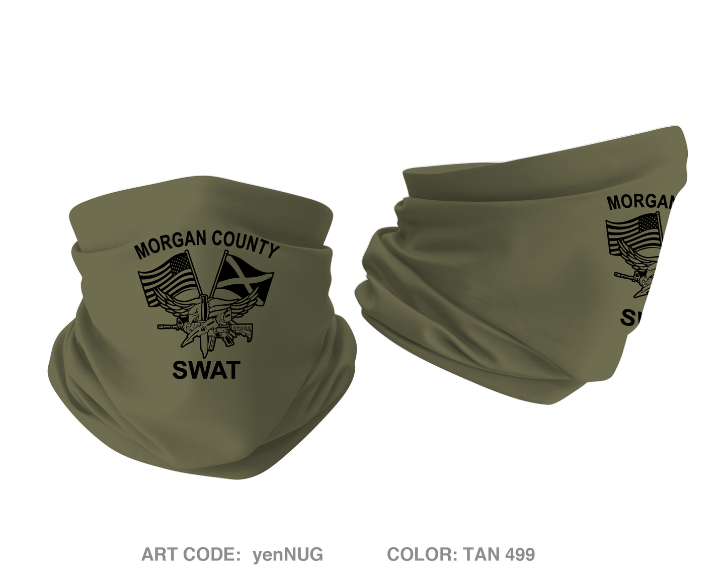 Morgan County SWAT Emblem Gaiter - yenNUG