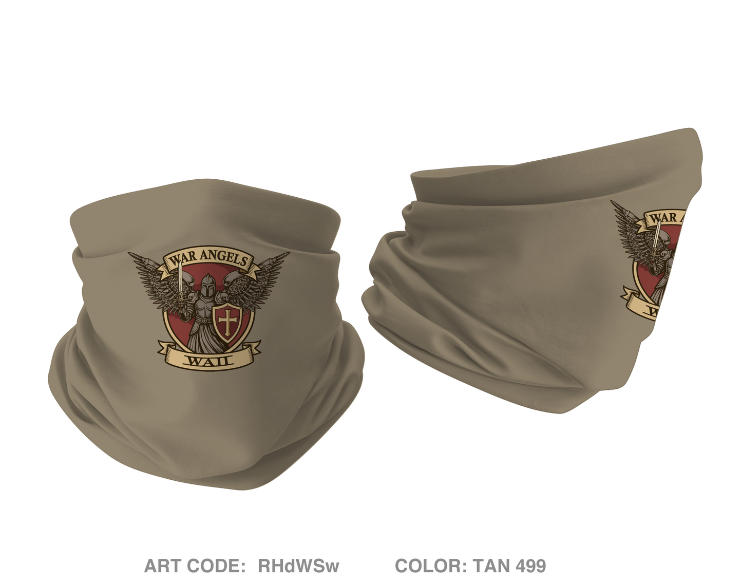 2nd Platoon, Guns Troop, 2nd Squadron, 11th ACR Emblem Gaiter - RHdWSw