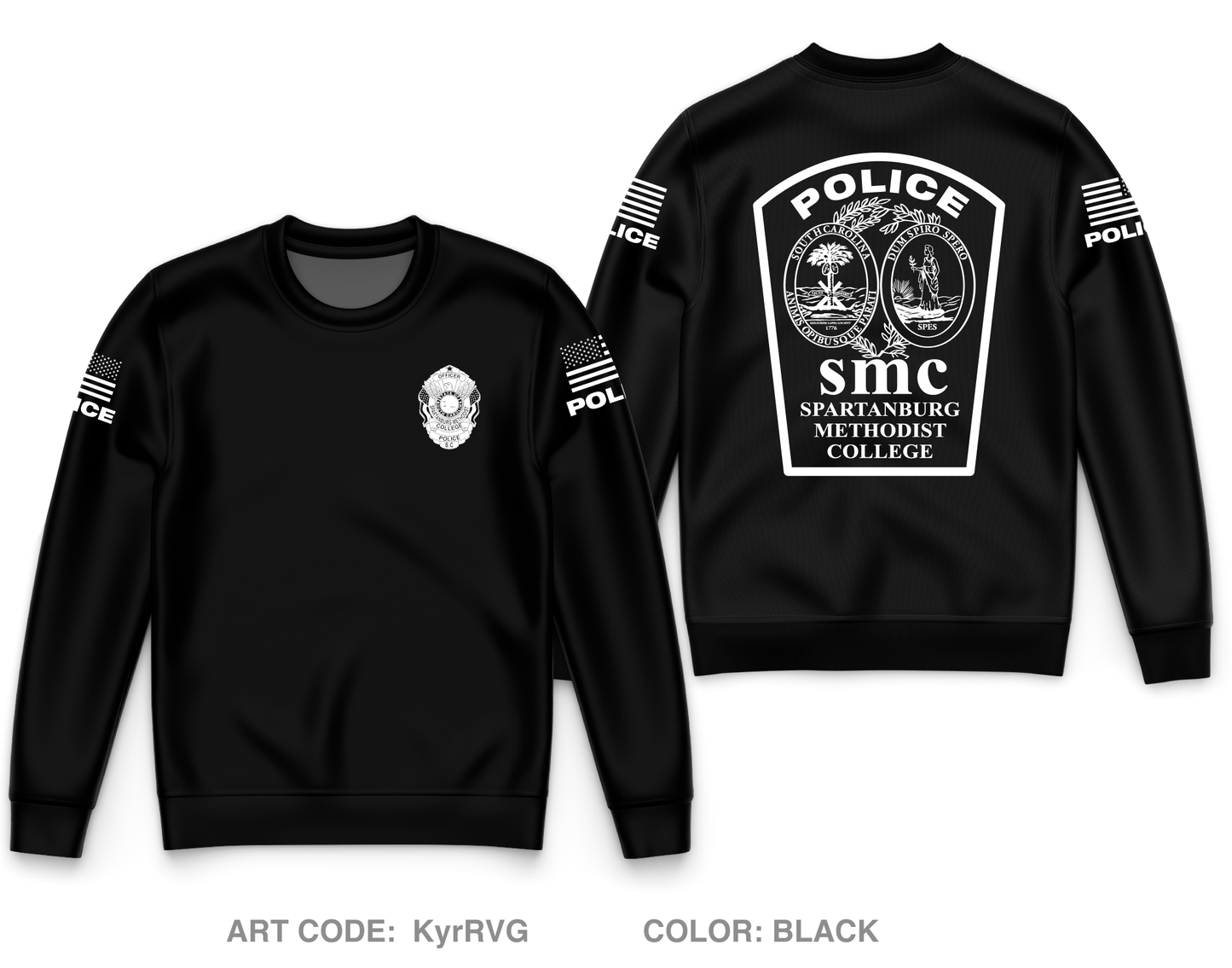 SMC PD Core Men's Crewneck Performance Sweatshirt - KyrRVG
