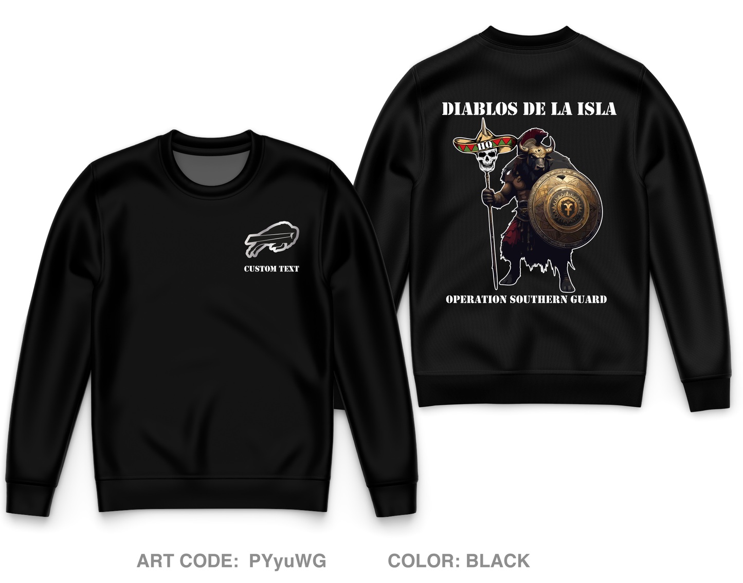 Island Devil's Store Core Men's Crewneck Performance Sweatshirt - PYyuWG
