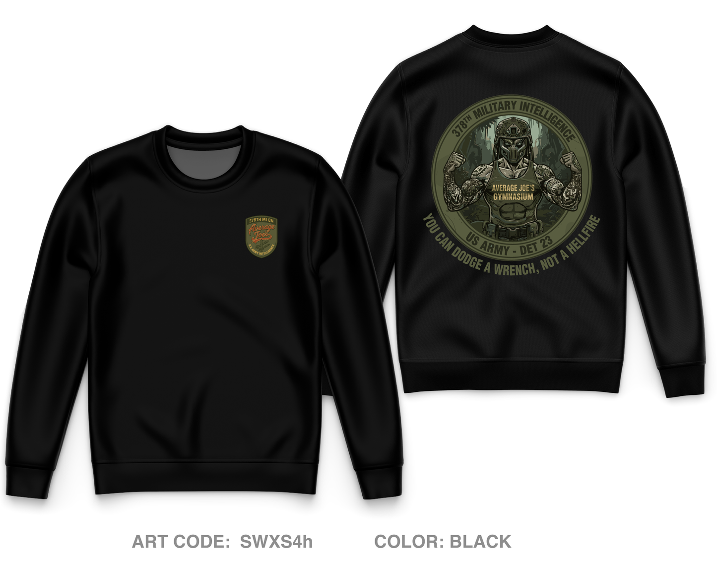 378th MI Core Men's Crewneck Performance Sweatshirt - SWXS4h