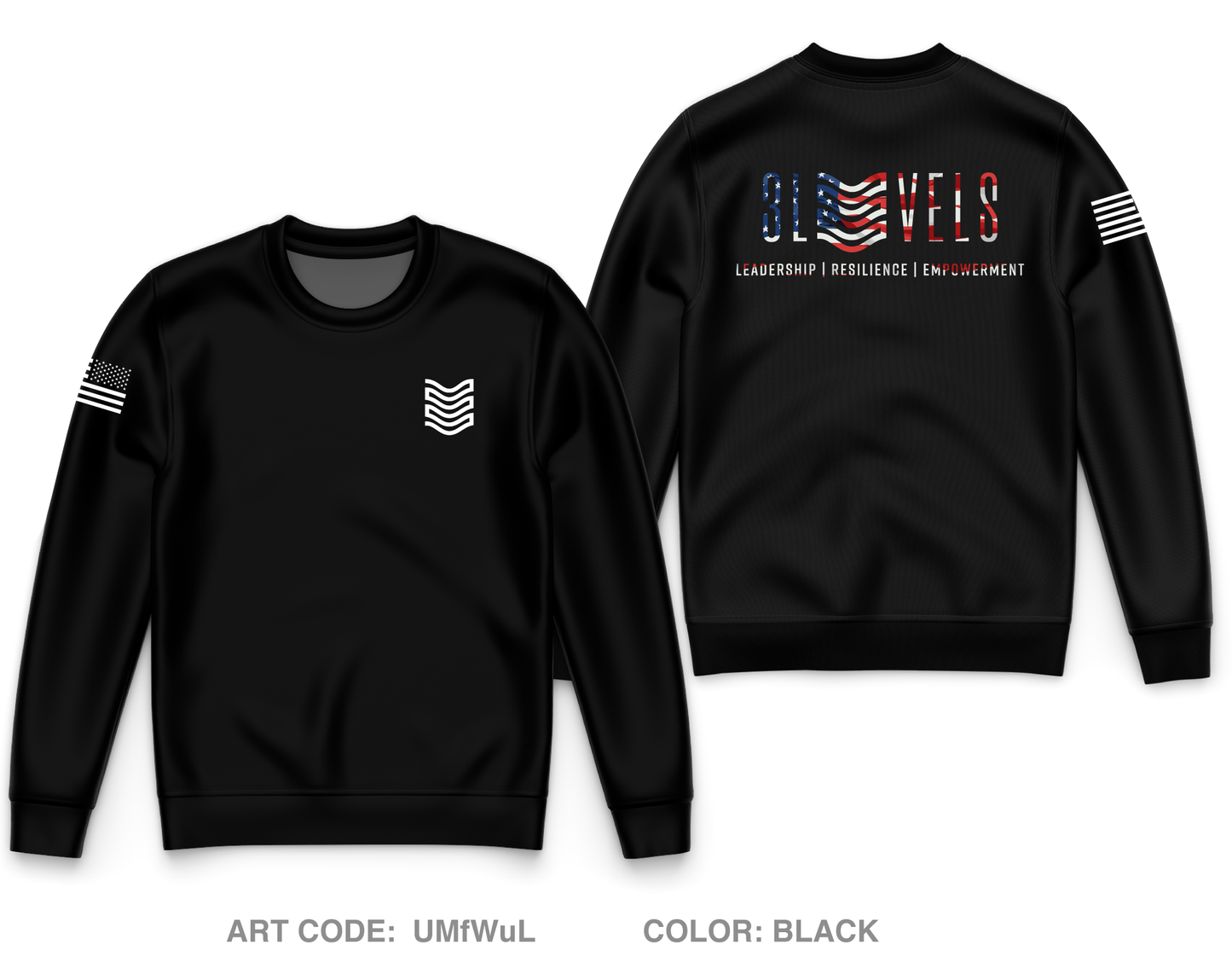 3LEVELS,LLC Core Men's Crewneck Performance Sweatshirt - UMfWuL
