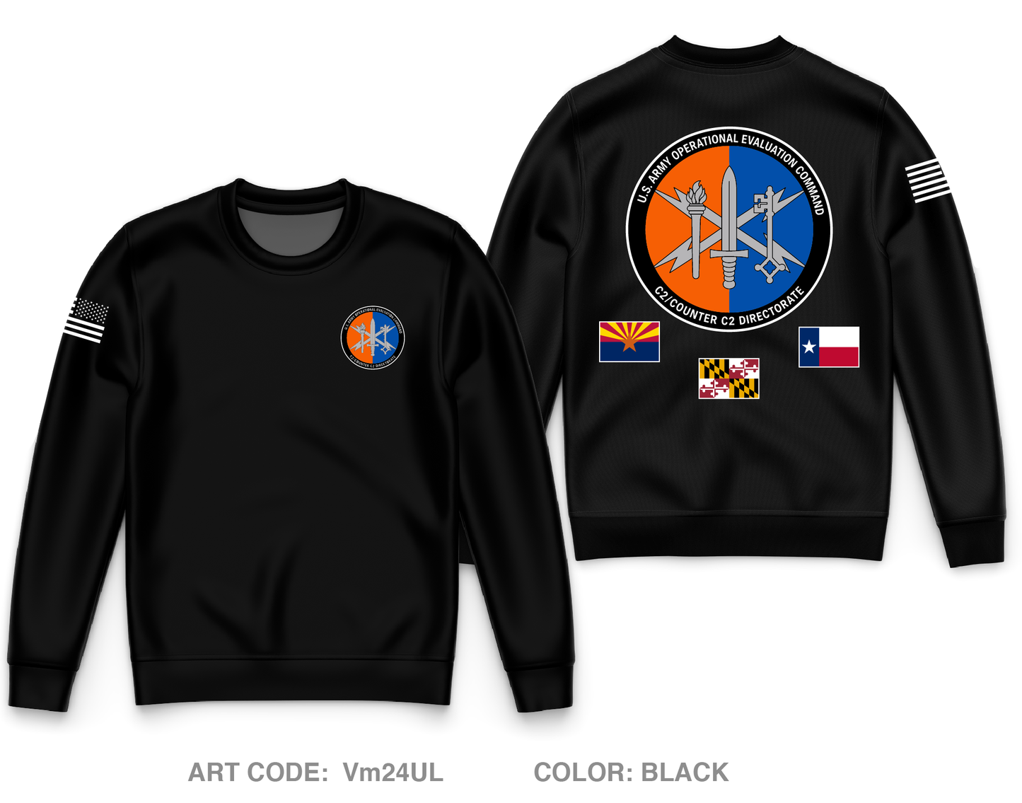 C2CC2 Directorate Core Men's Crewneck Performance Sweatshirt - Vm24UL