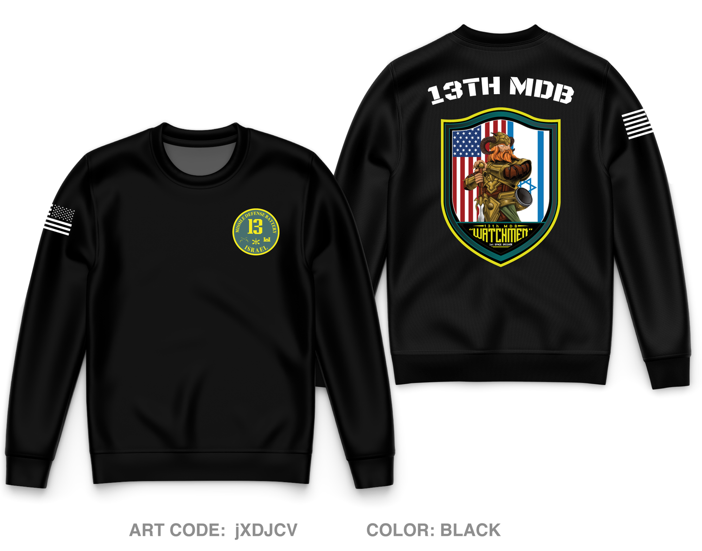 13th MDB Core Men's Crewneck Performance Sweatshirt - jXDJCV