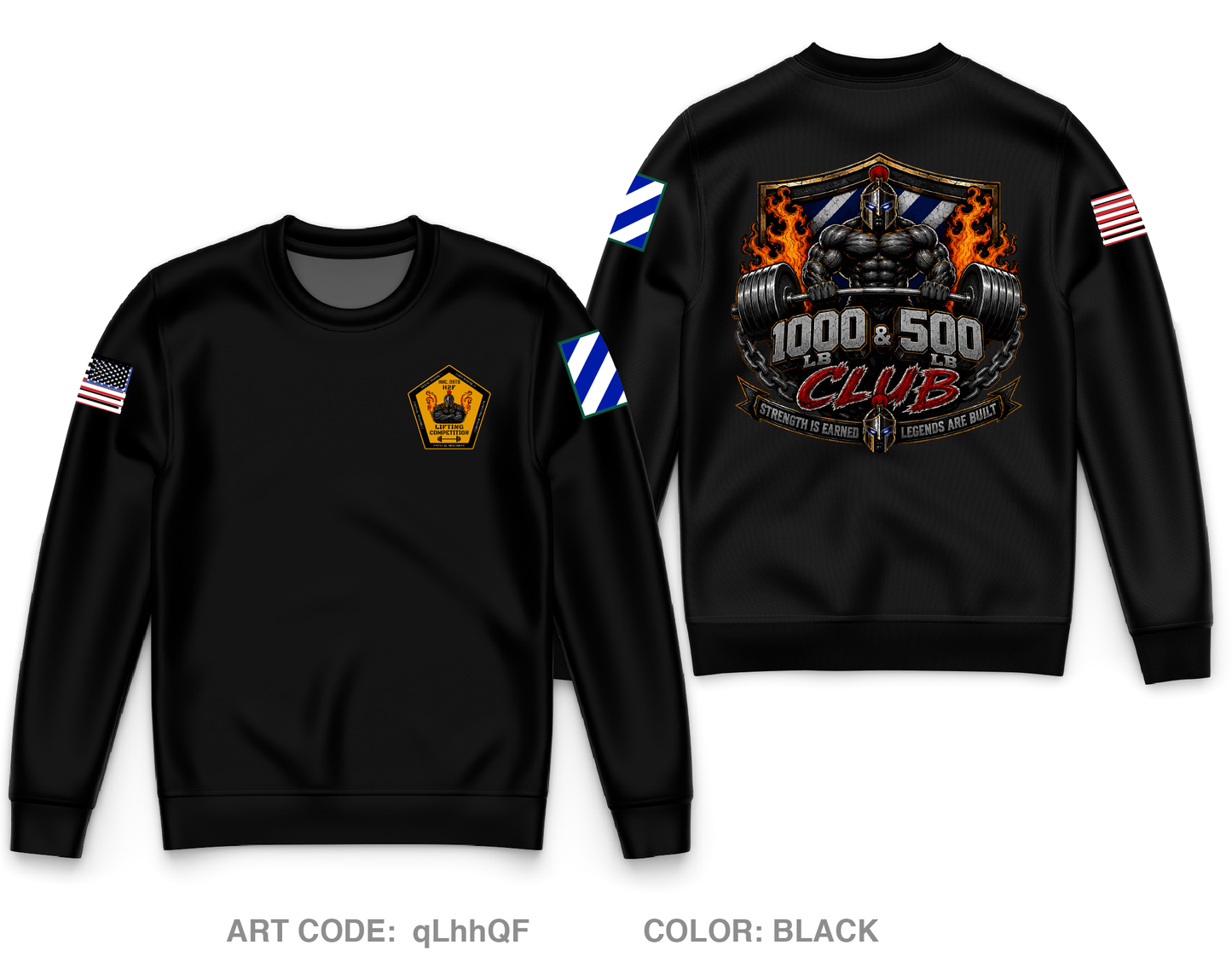HHC, DSTB, 3DSB Core Men's Crewneck Performance Sweatshirt - qLhhQF