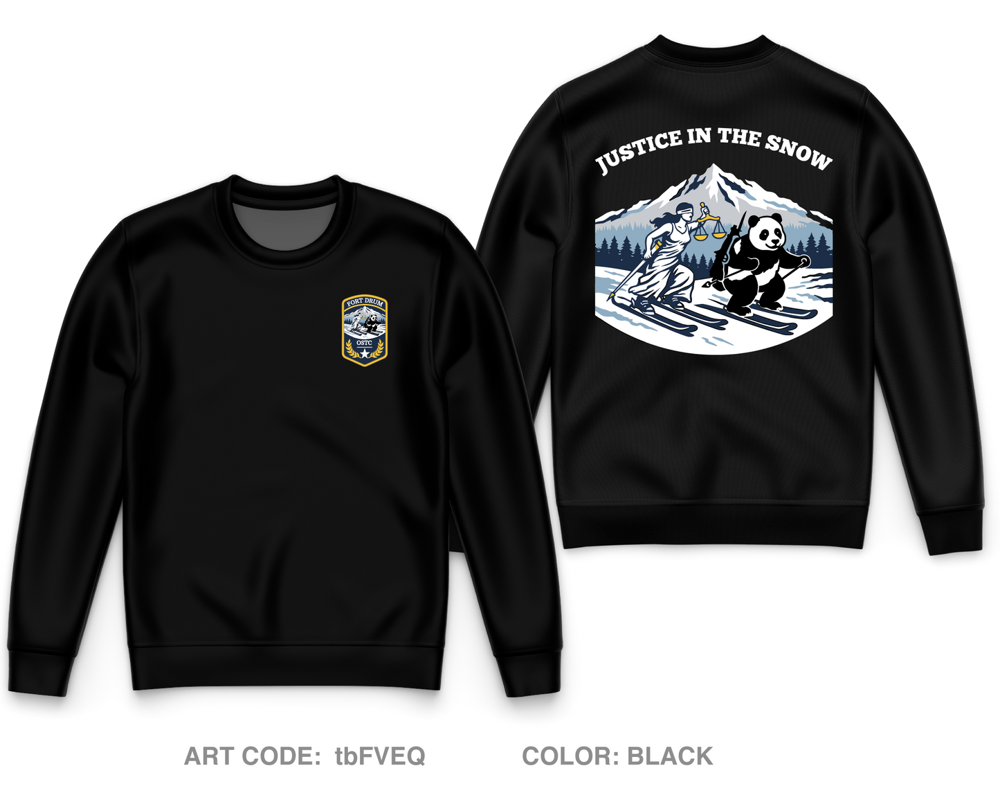 Office of the Special Trial Counsel at Fort Drum Core Men's Crewneck Performance Sweatshirt - tbFVEQ