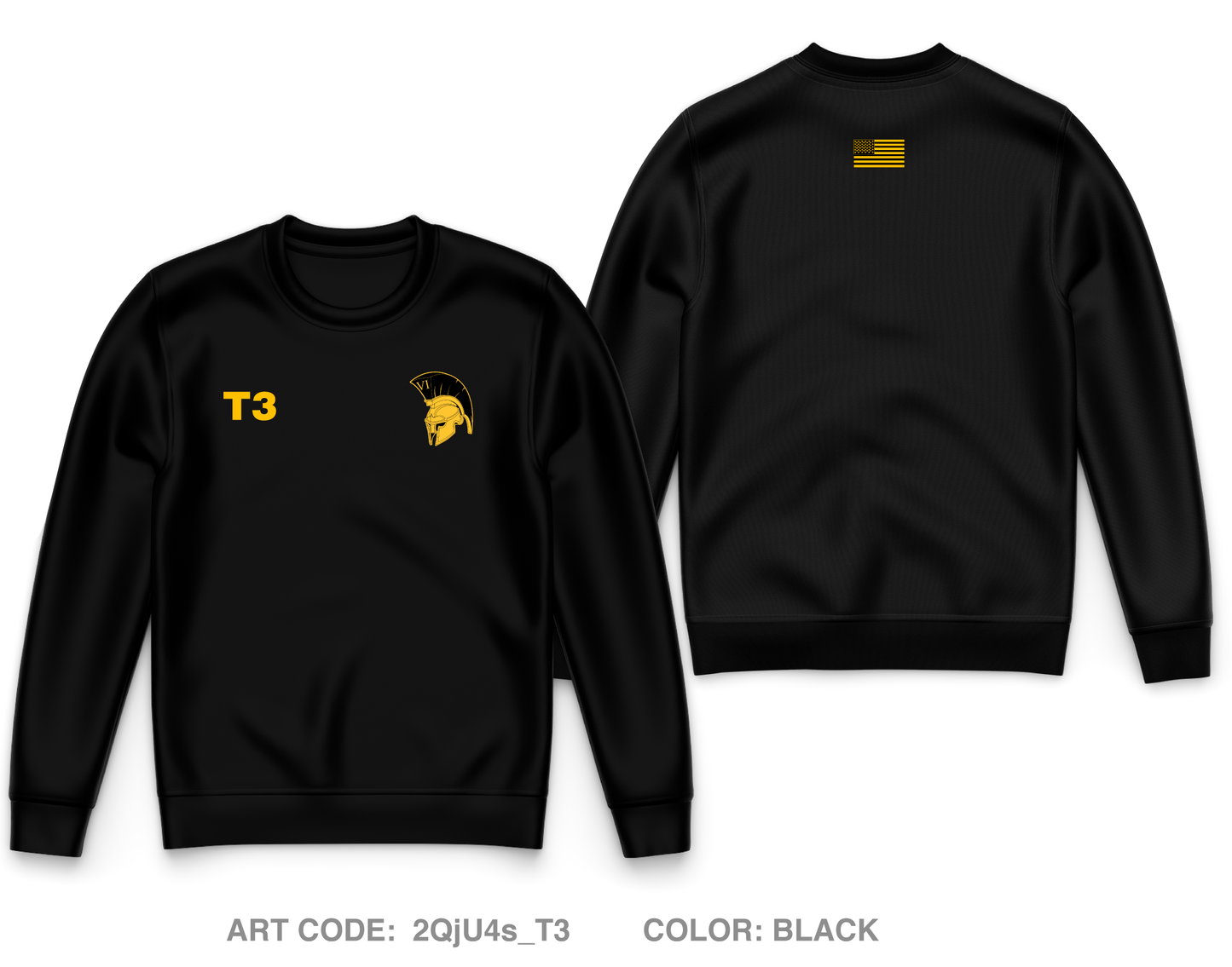 Titan BDE USACC Core Men's Crewneck Performance Sweatshirt - 2QjU4s_T3