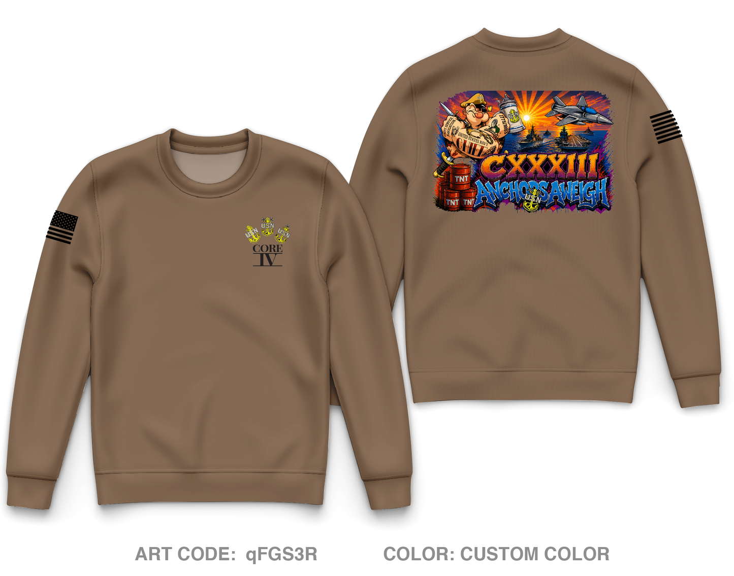 Core 4 Core Men's Crewneck Performance Sweatshirt - qFGS3R