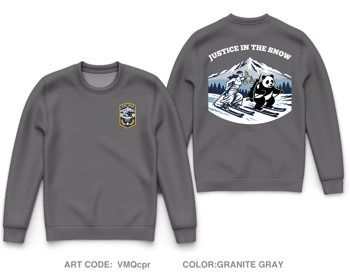 Office of the Special Trial Counsel at Fort Drum Core Men's Crewneck Performance Sweatshirt - VMQcpr