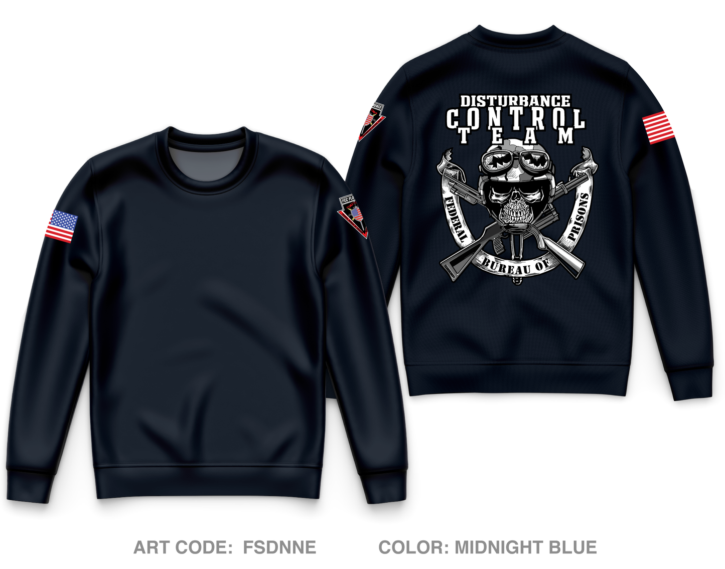 FCC Florence Disturbance Control Team Core Men's Crewneck Performance Sweatshirt - FSDNNE