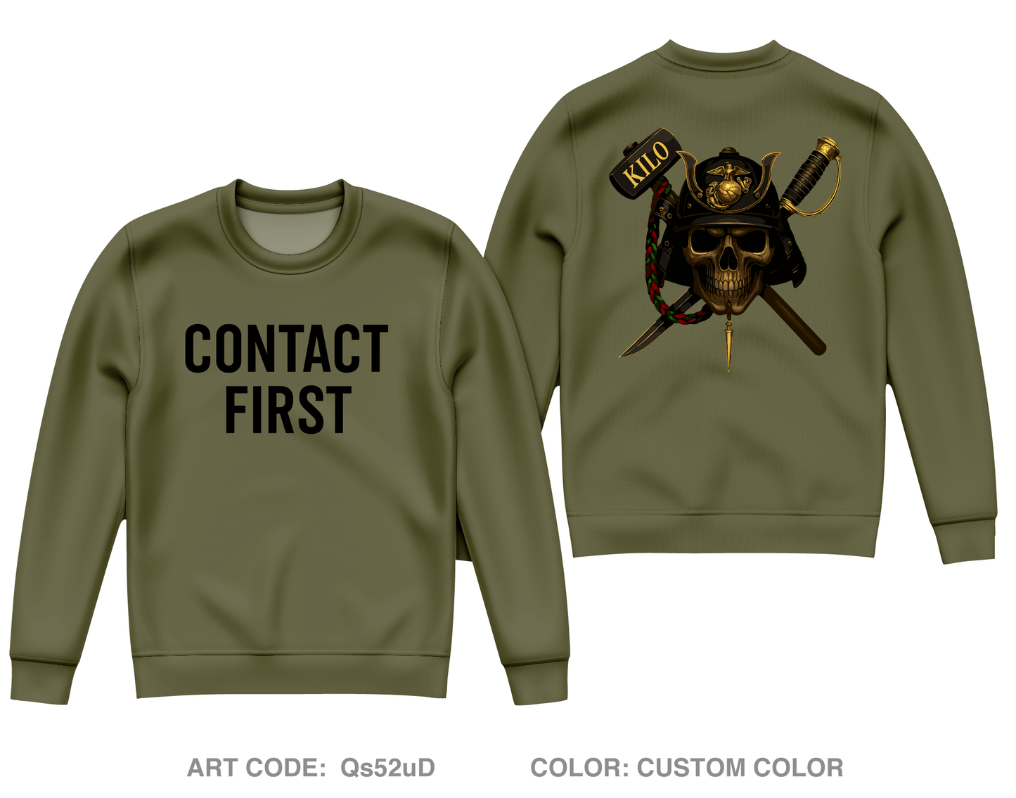 3rd Battalion 5th Marines Core Men's Crewneck Performance Sweatshirt - Qs52uD