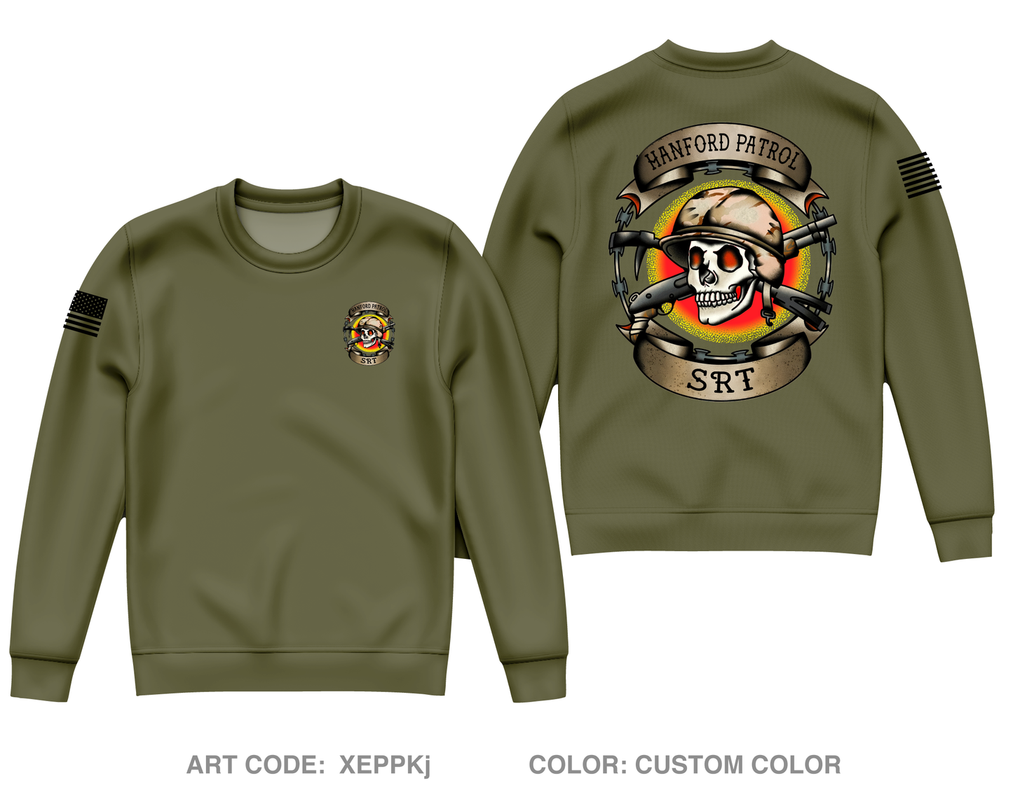 Hanford patrol SRT Store 2 Core Men's Crewneck Performance Sweatshirt - XEPPKj
