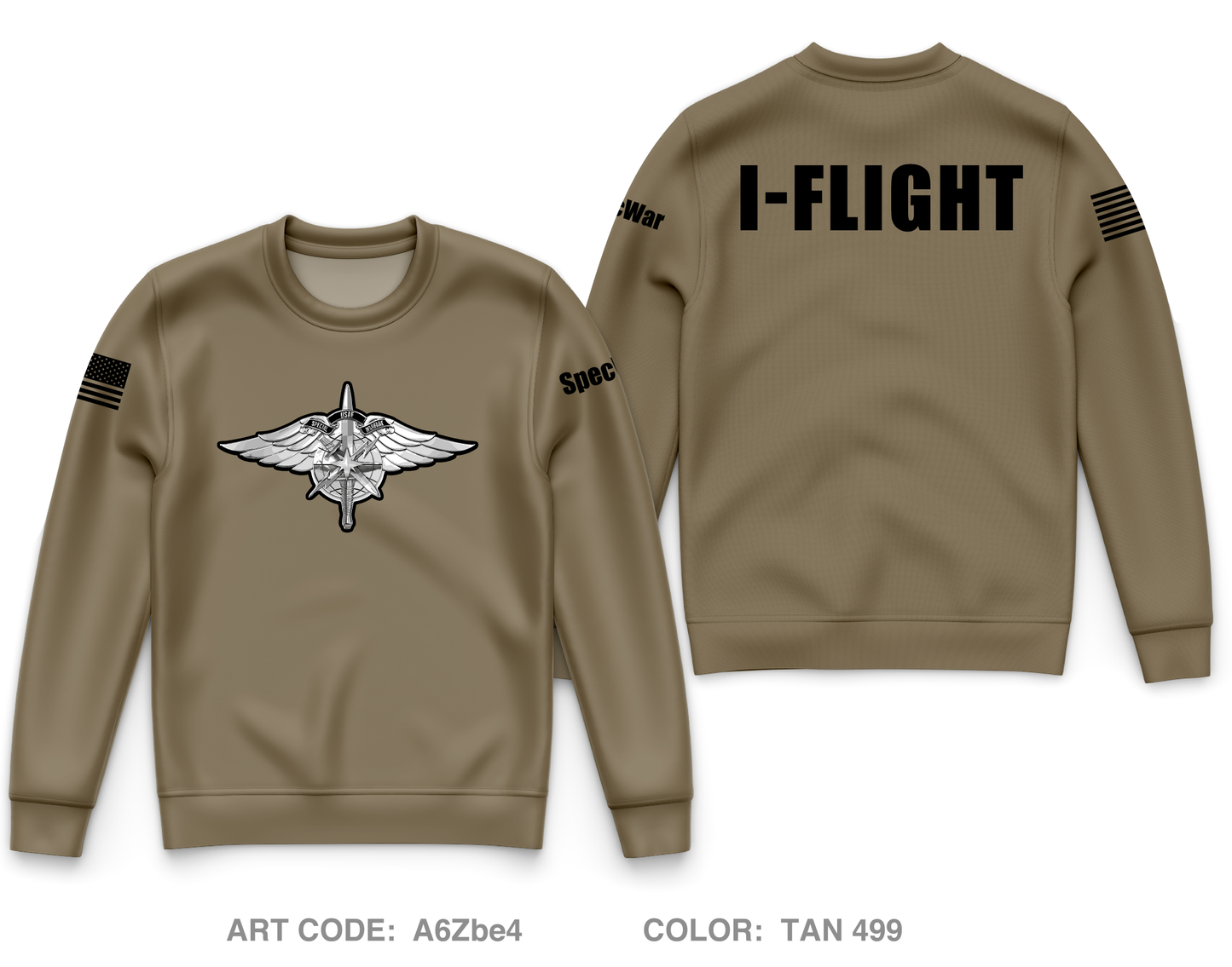 330 RCS / I FLIGHT Core Men's Crewneck Performance Sweatshirt - A6Zbe4