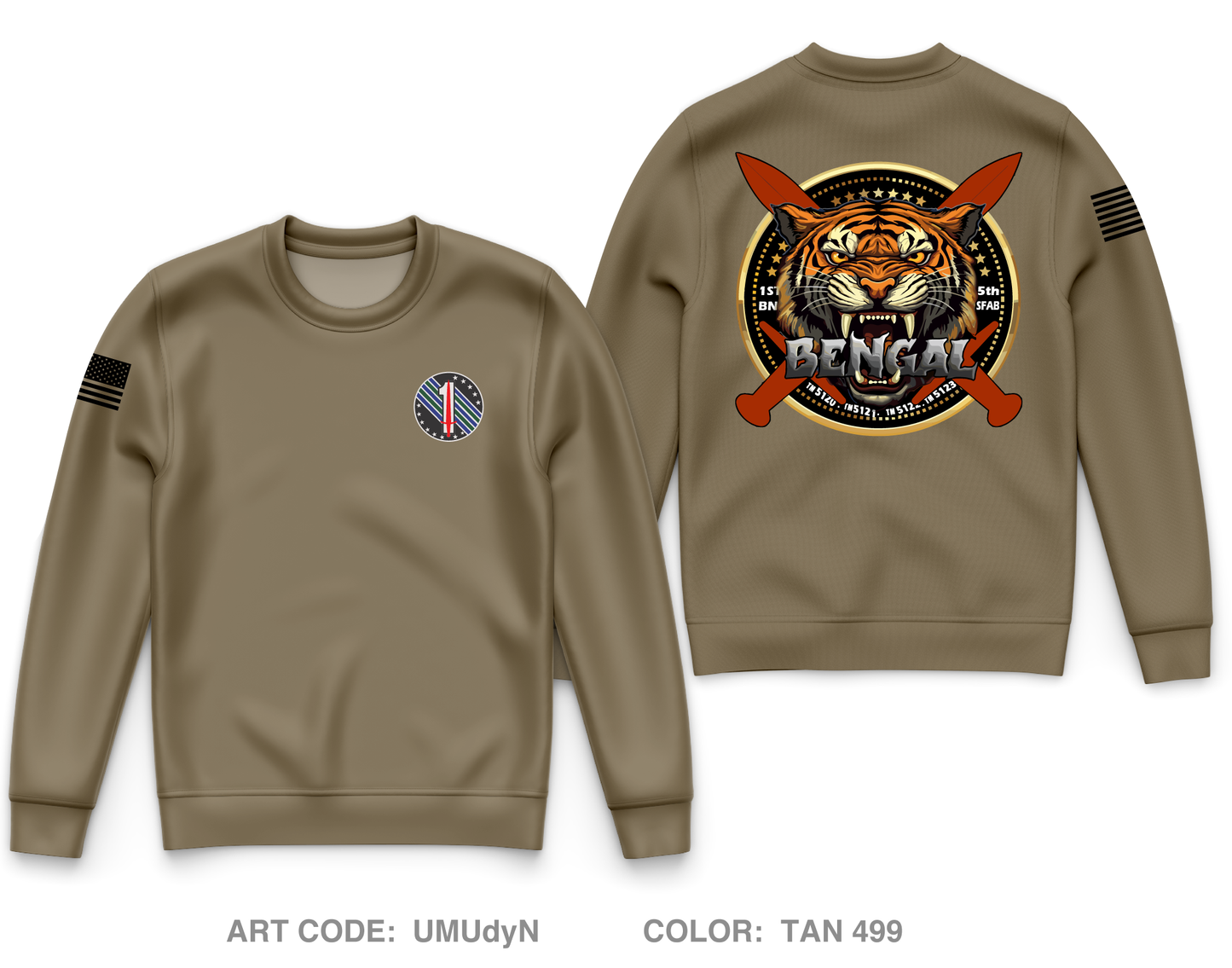 Bravo Company, 1st BN, 5th SFAB Store 1
Core Men's Crewneck Performance Sweatshirt - UMUdyN