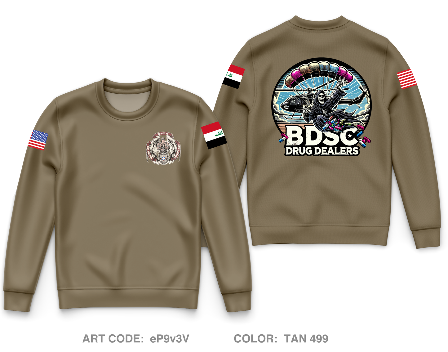TF Med 16 Core Men's Crewneck Performance Sweatshirt - eP9v3V