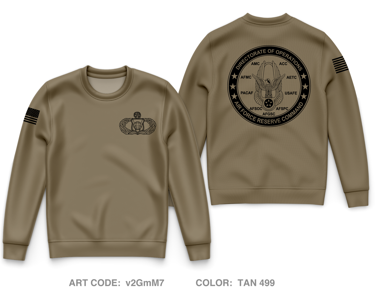 HQ AFRC COMMAND CENTER A3|A310 Core Men's Crewneck Performance Sweatshirt - v2GmM7