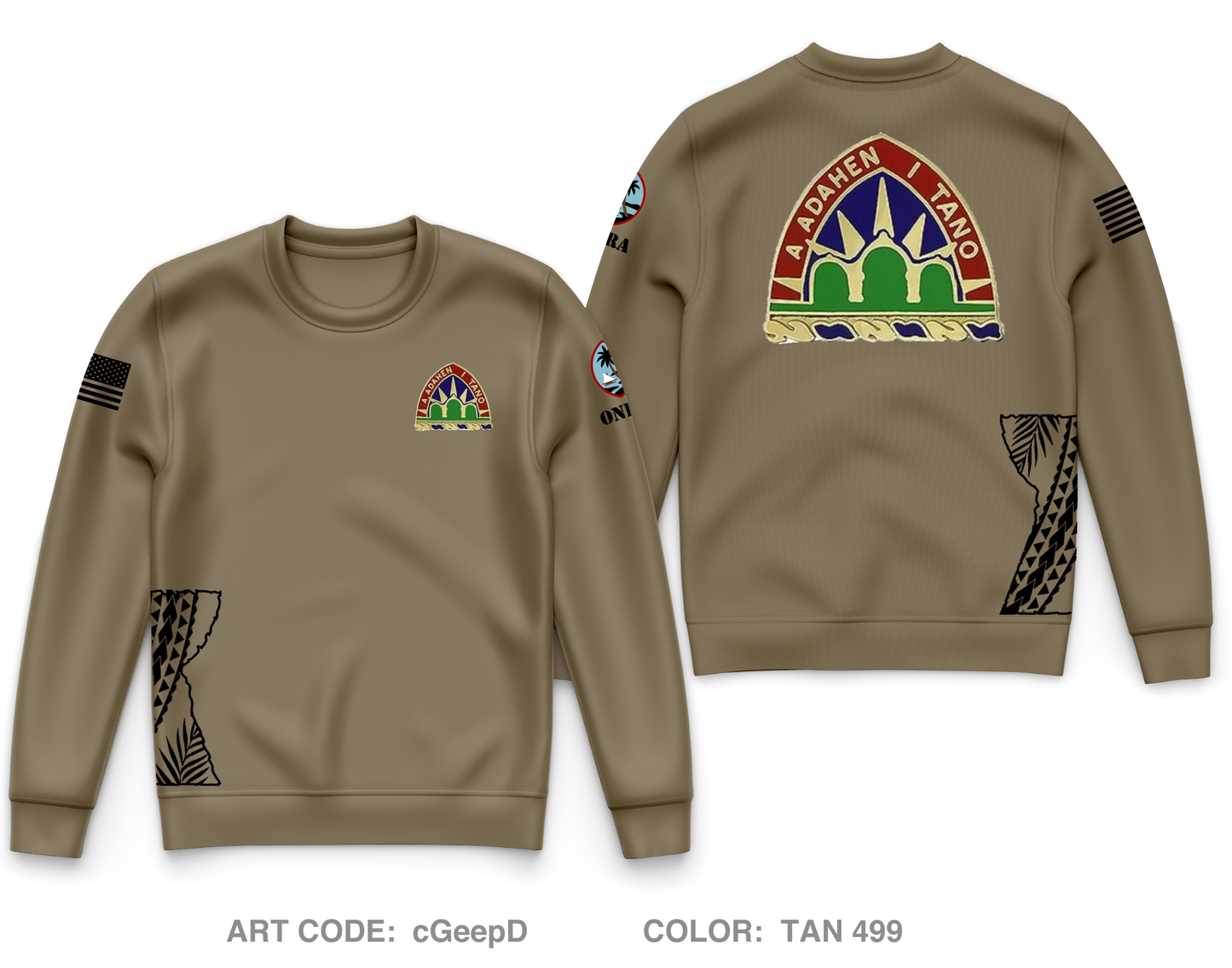 GUARNG Element Core Men's Crewneck Performance Sweatshirt - cGeepD