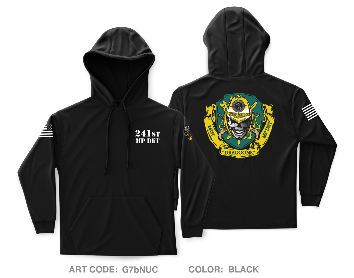 241st Military Police DET Core Men's Hooded Performance Sweatshirt - G7bNUC
