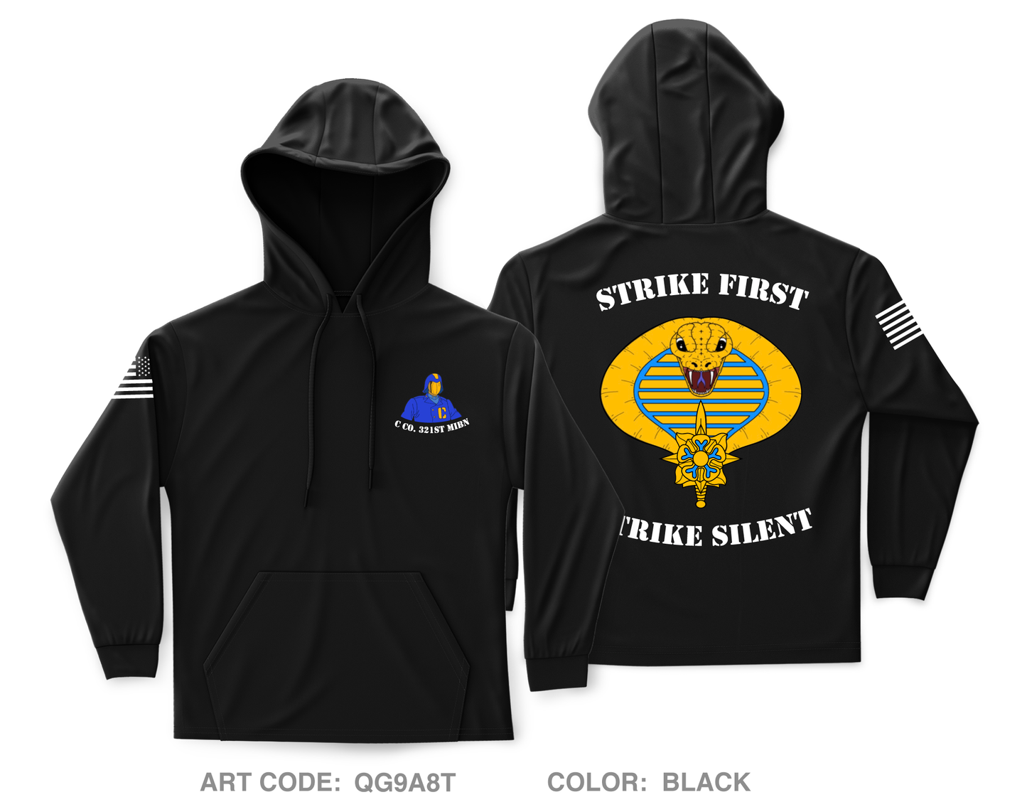 321 MIBN C Co Core Men's Hooded Performance Sweatshirt - QG9A8T