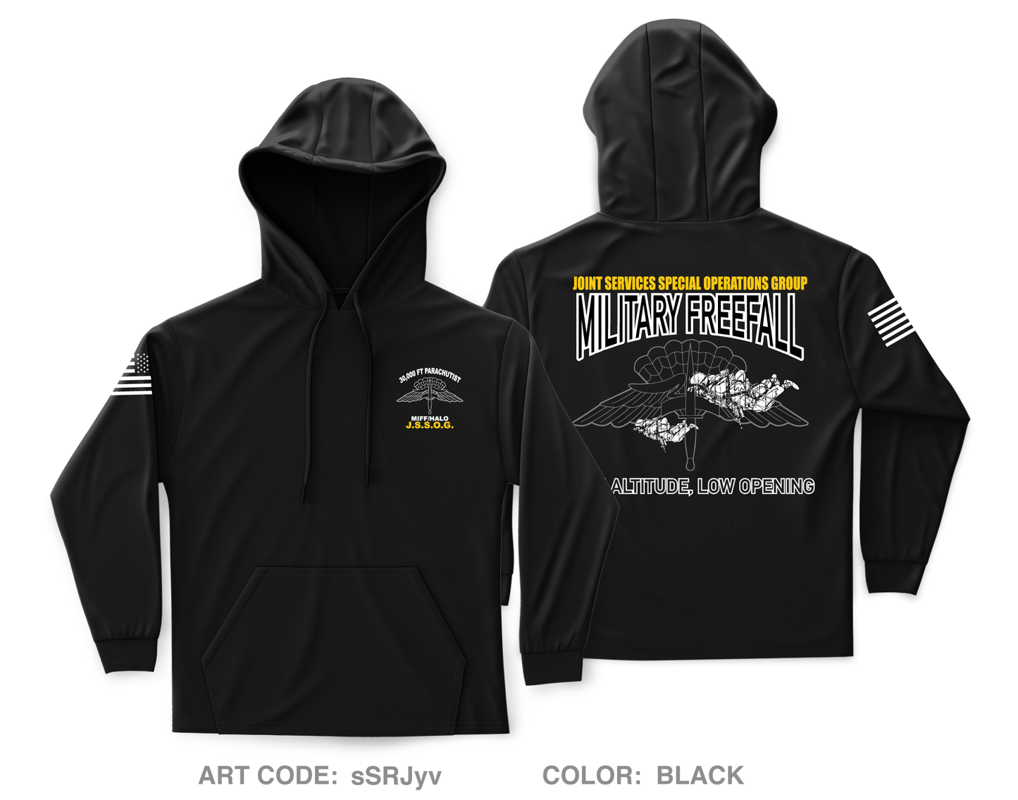 Joint Special Forces Operation Unit Store 1 Core Men's Hooded Performance Sweatshirt - sSRJyv