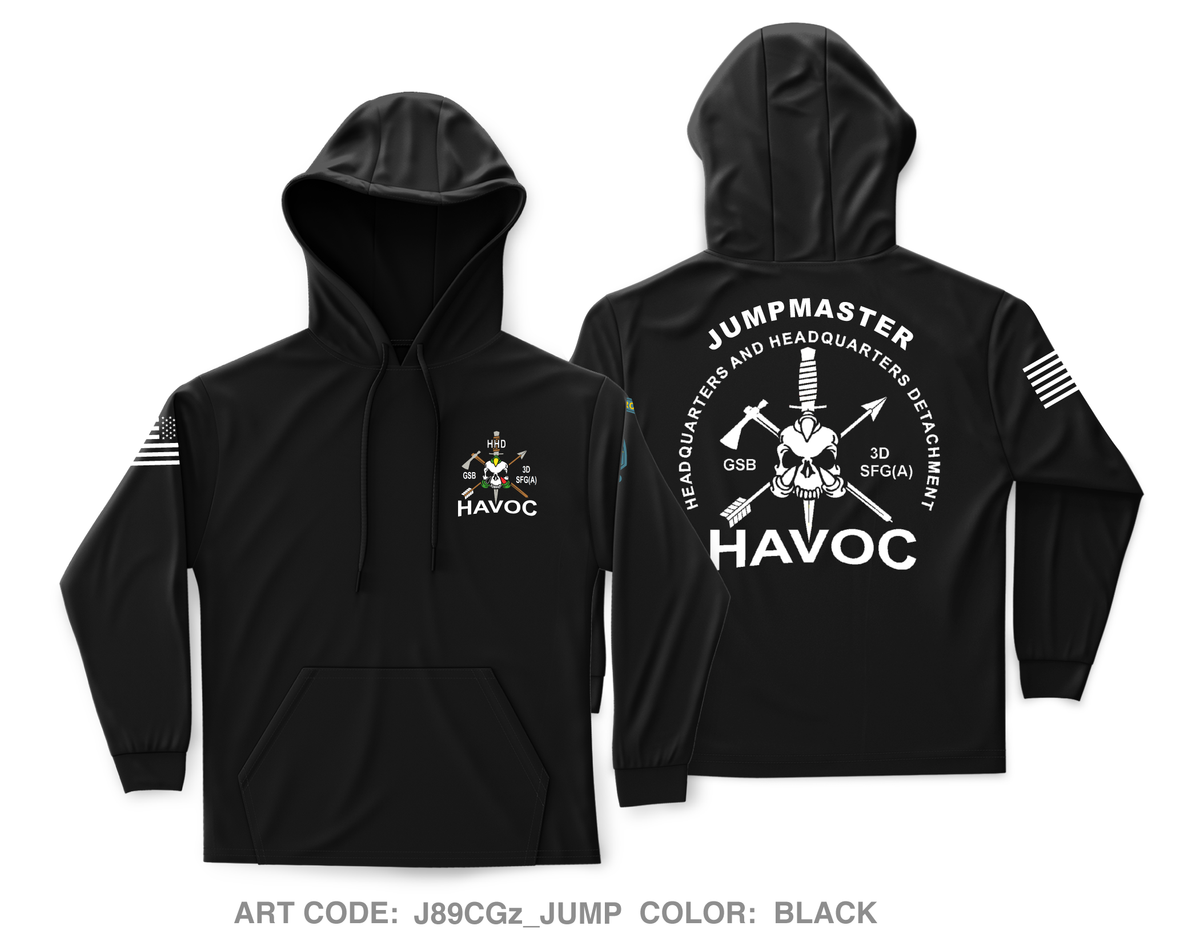 Group Support Battalion, 3D SFG(A) Core Men's Hooded Performance Sweatshirt - J89CGz_JUMP