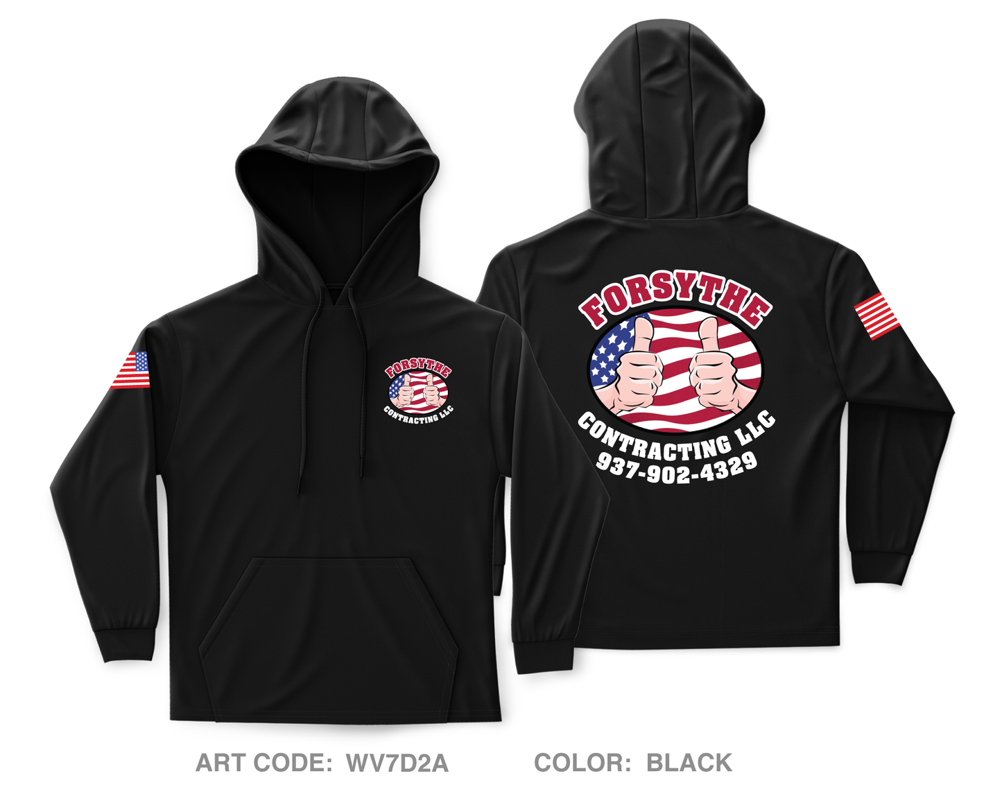 Forsythe Contracting LLC Core Men's Hooded Performance Sweatshirt - WV7D2A