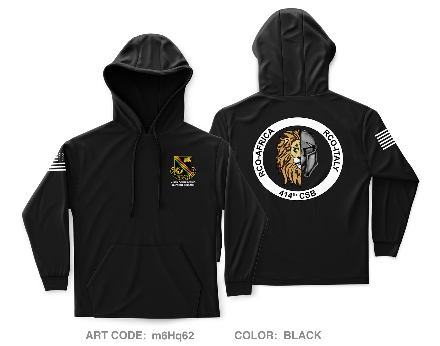 414th Contracting Support Brigade Core Men's Hooded Performance Sweatshirt - m6Hq62