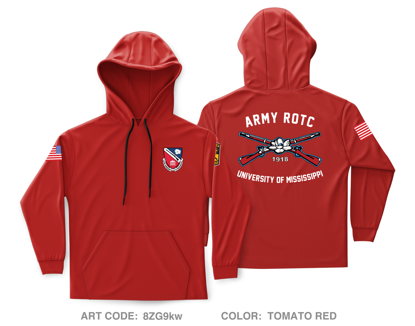 Ole Miss ROTC Cadet Core Men's Hooded Performance Sweatshirt - 8ZG9kw