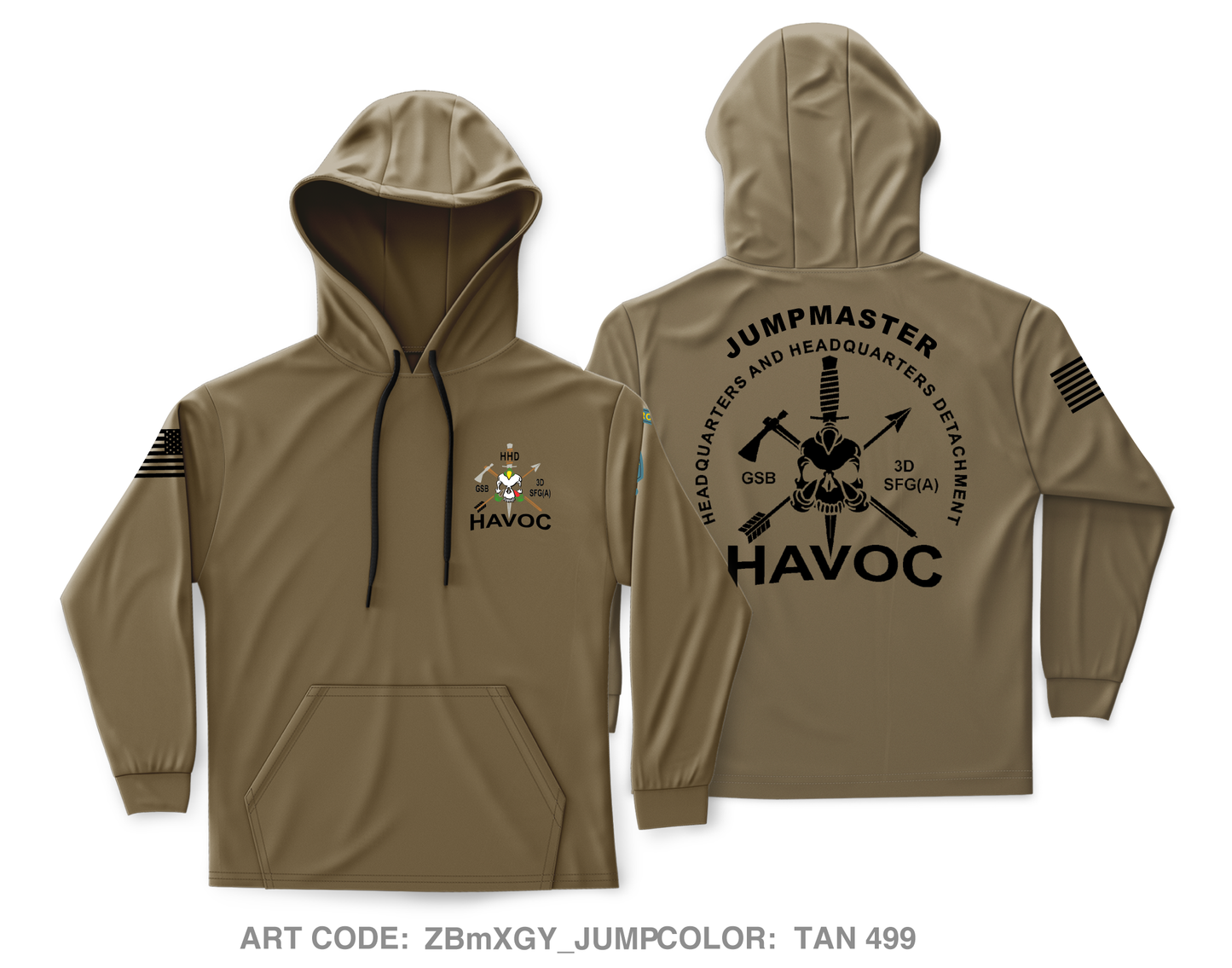 Group Support Battalion, 3D SFG(A) Core Men's Hooded Performance Sweatshirt - ZBmXGY_JUMP