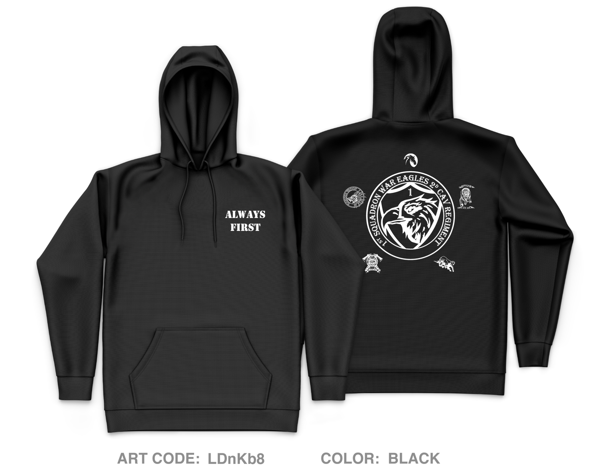 1st Squadron, 2d Cavalry Regiment Fundraising Collection Core Men's Hooded Performance Sweatshirt - LDnKb8
