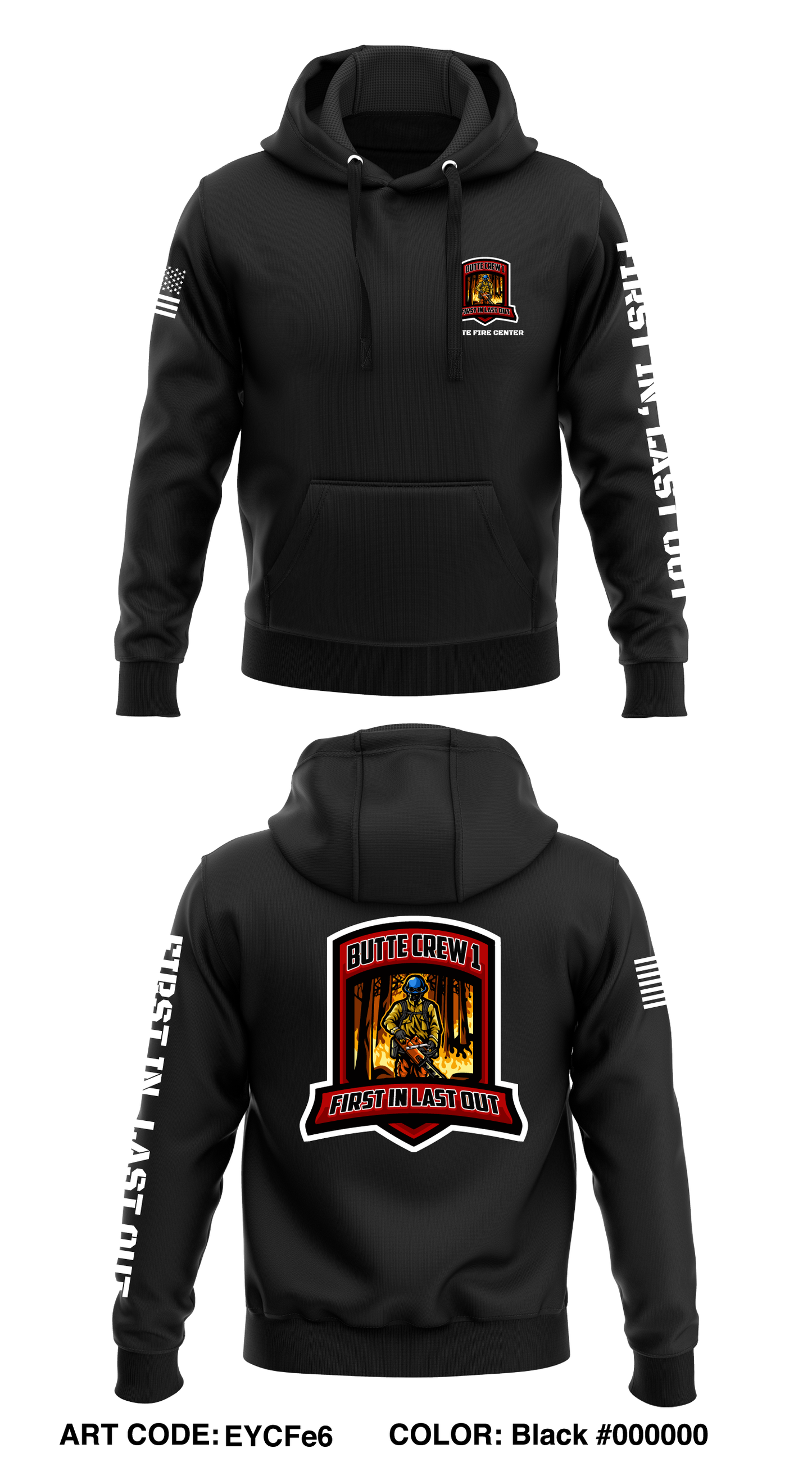 Butte Crew 1 Store 1 Core Men's Hooded Performance Sweatshirt - EYCFe6