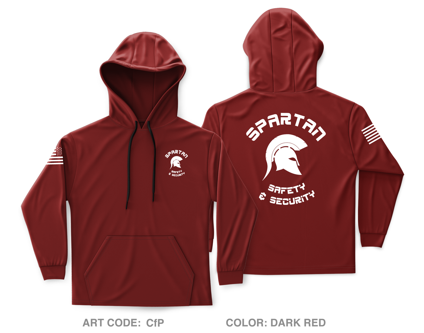 Spartan Safety & Security Store 1 Core Men's Hooded Performance Sweatshirt - CfP