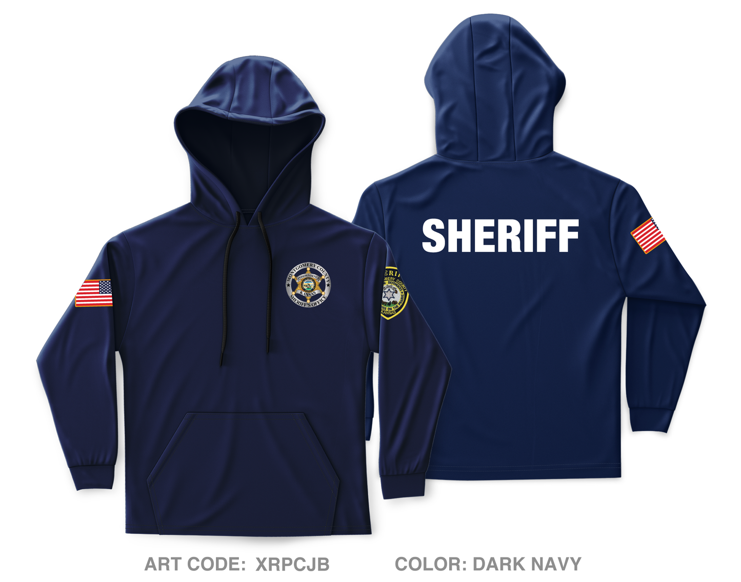 Montgomery County Sheriff's Office Core Men's Hooded Performance Sweatshirt - XRPCJB