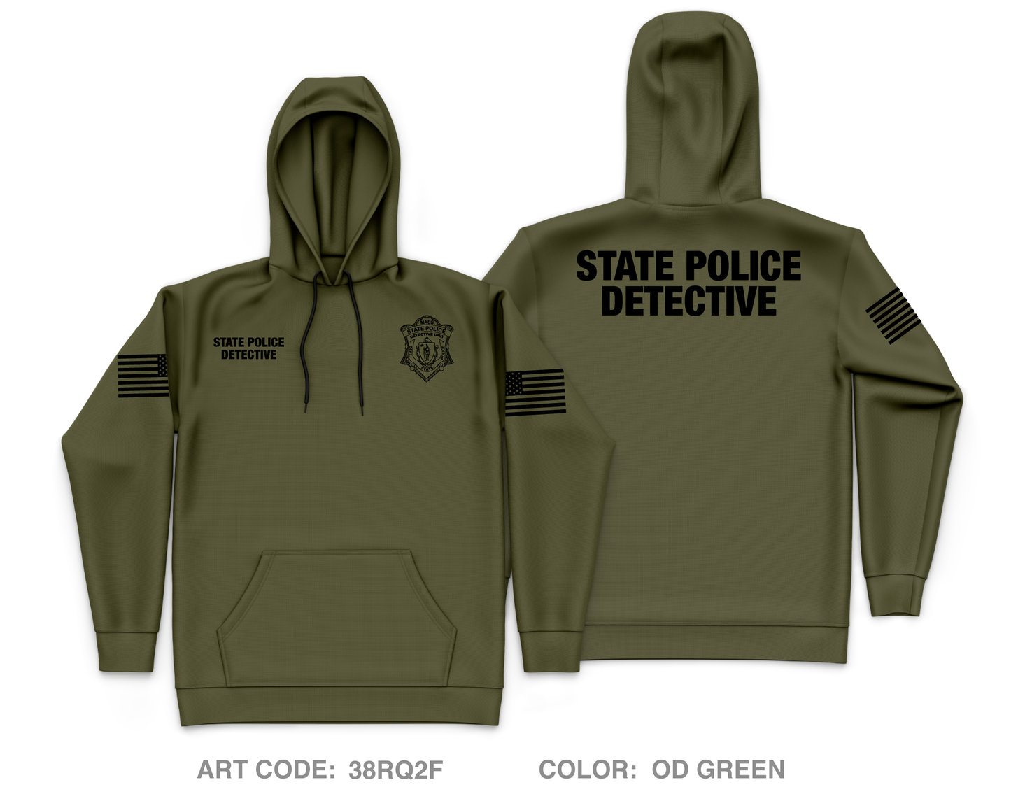 HFSPDU Core Men's Hooded Performance Sweatshirt - 38RQ2F
