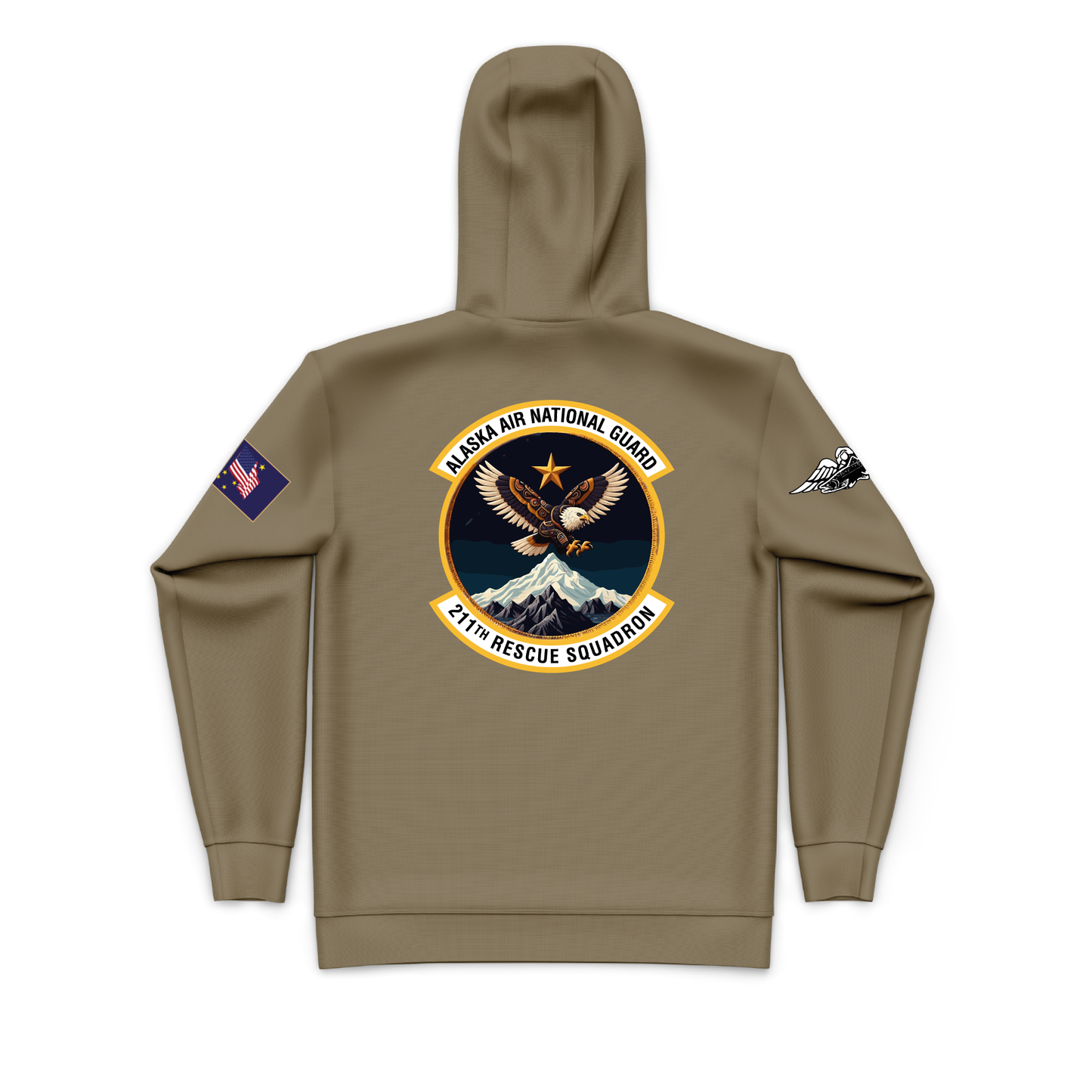 211th Core Men's Hooded Performance Sweatshirt - Air National Guard (Mountain)