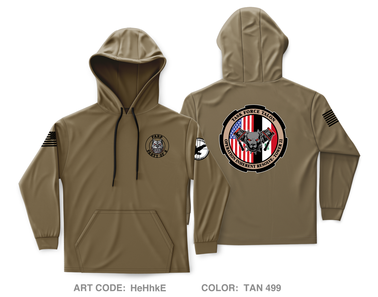 E. CO, 3-82 GSAB Core Men's Hooded Performance Sweatshirt - HeHhkE