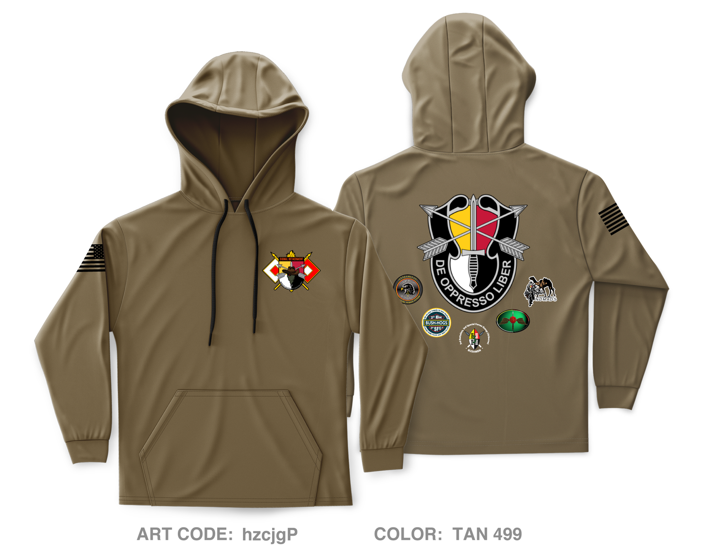 Signal Detachment, Group Support Battalion, 3rd Special Forces Group Core Men's Hooded Performance Sweatshirt - hzcjgP