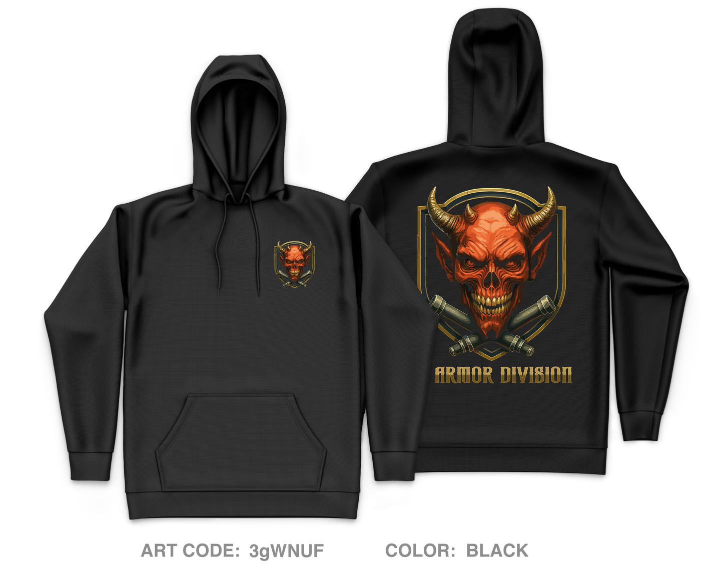El Diablo Blanco Core Men's Hooded Performance Sweatshirt - 3gWNUF