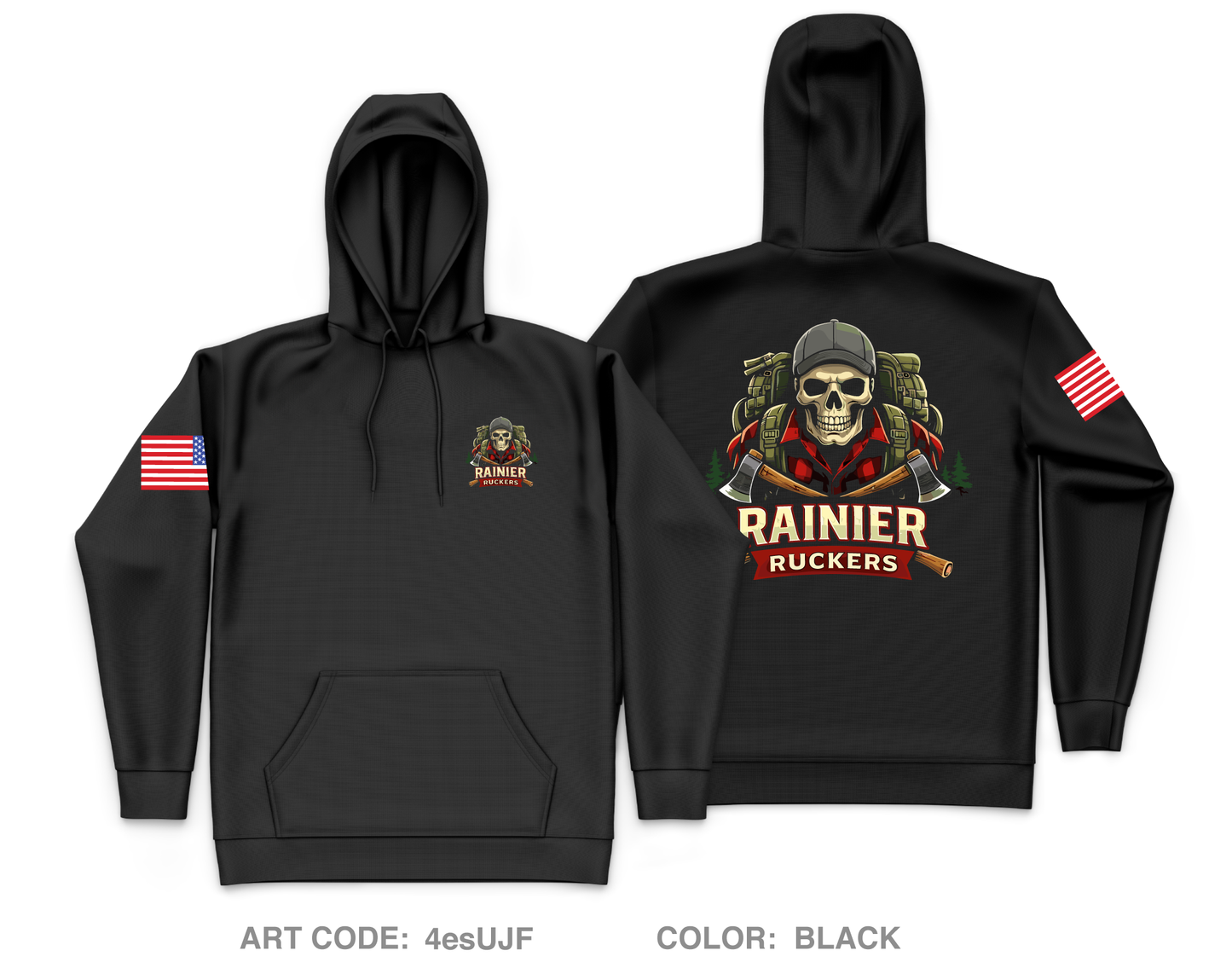 Rainier Ruckers Core Men's Hooded Performance Sweatshirt - 4esUJF