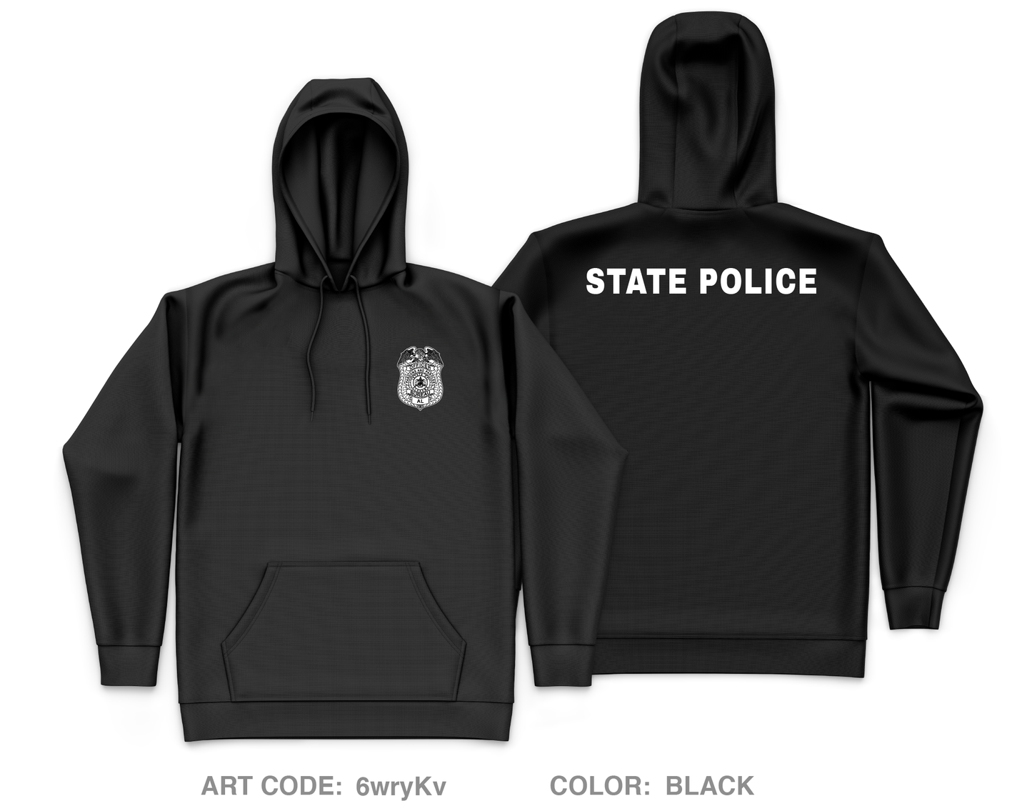 ALABAMA, Bureau of pardons and parole’s Core Men's Hooded Performance Sweatshirt - 6wryKv