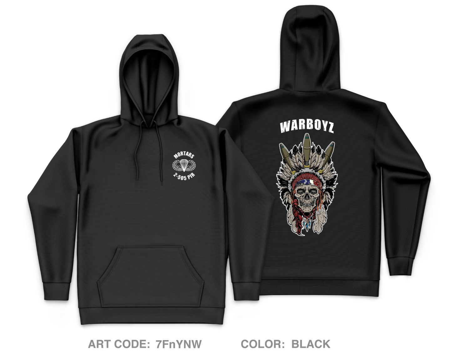 WarBoyz Core Men's Hooded Performance Sweatshirt - 7FnYNW