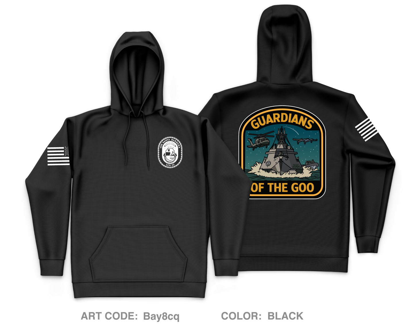 LCS 32 (Gold) Core Men's Hooded Performance Sweatshirt - Bay8cq