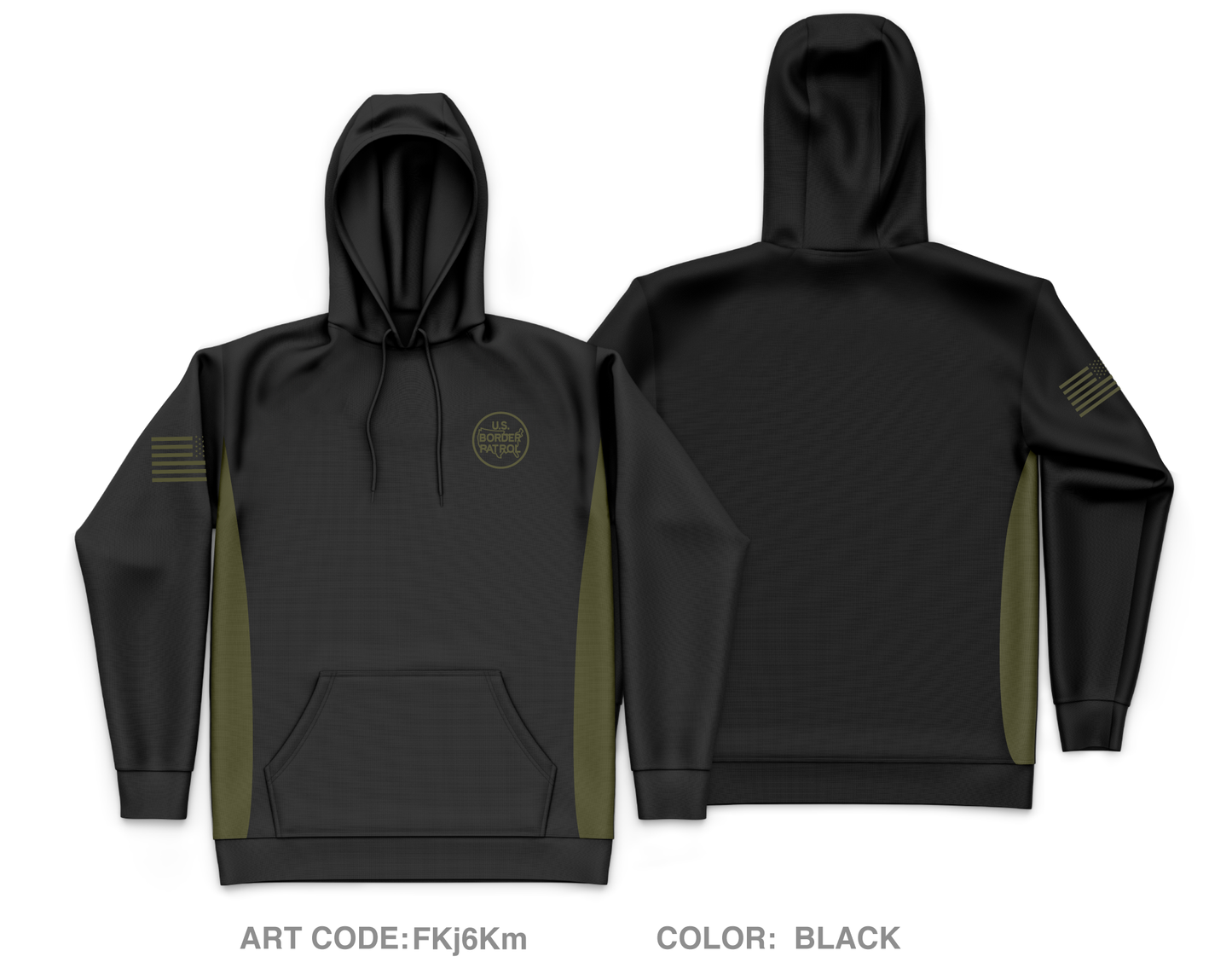USBP Fundraising Collection Core Men's Hooded Performance Sweatshirt - FKj6Km