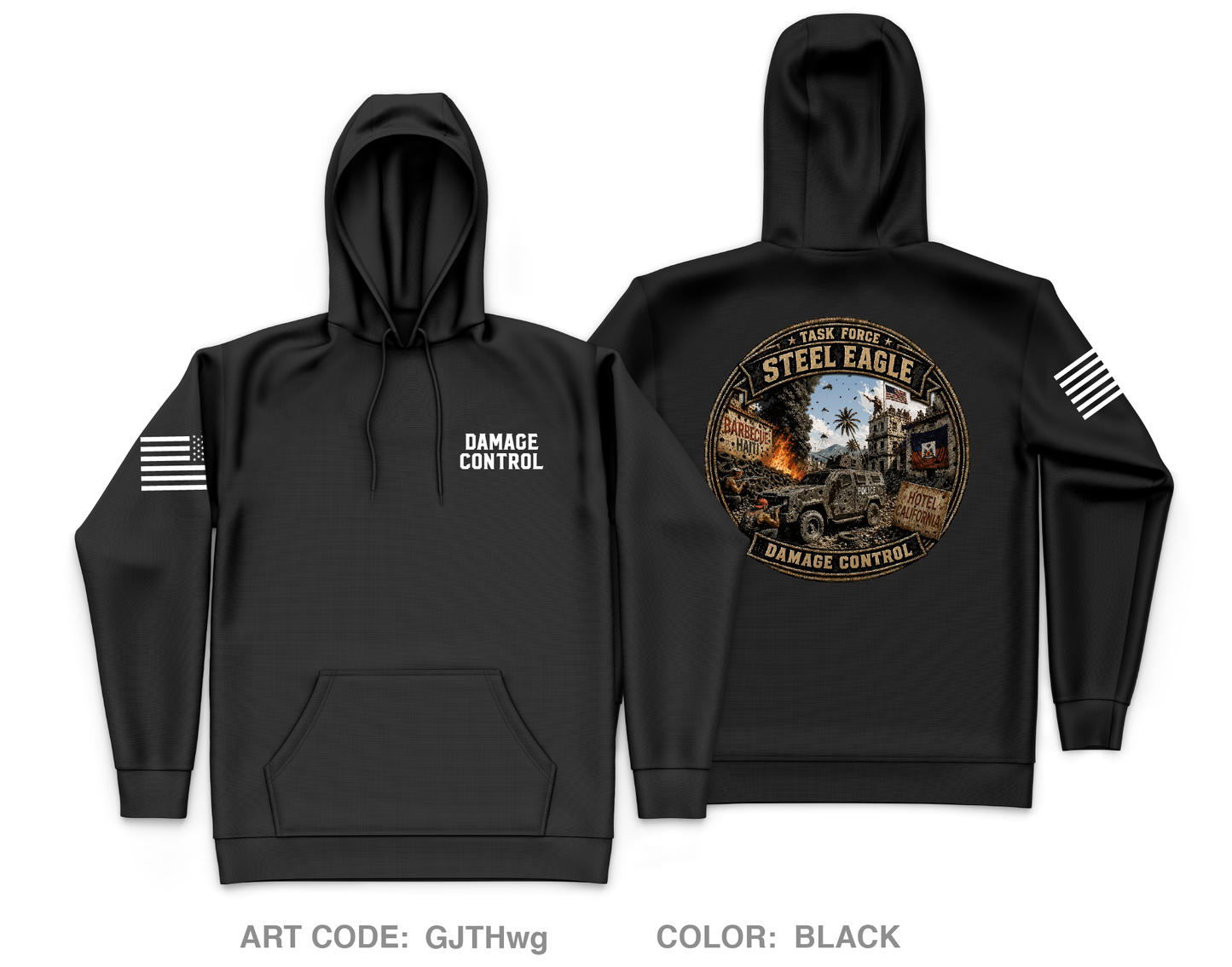Damage Control Core Men's Hooded Performance Sweatshirt - GJTHwg