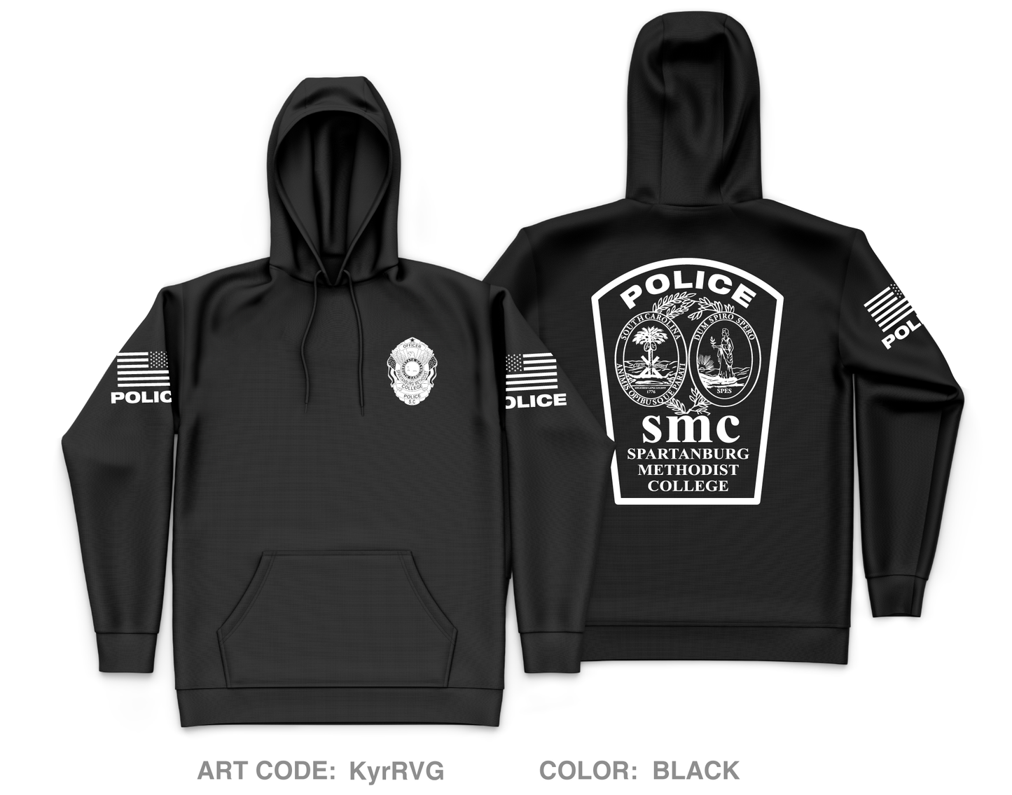 SMC PD Core Men's Hooded Performance Sweatshirt - KyrRVG
